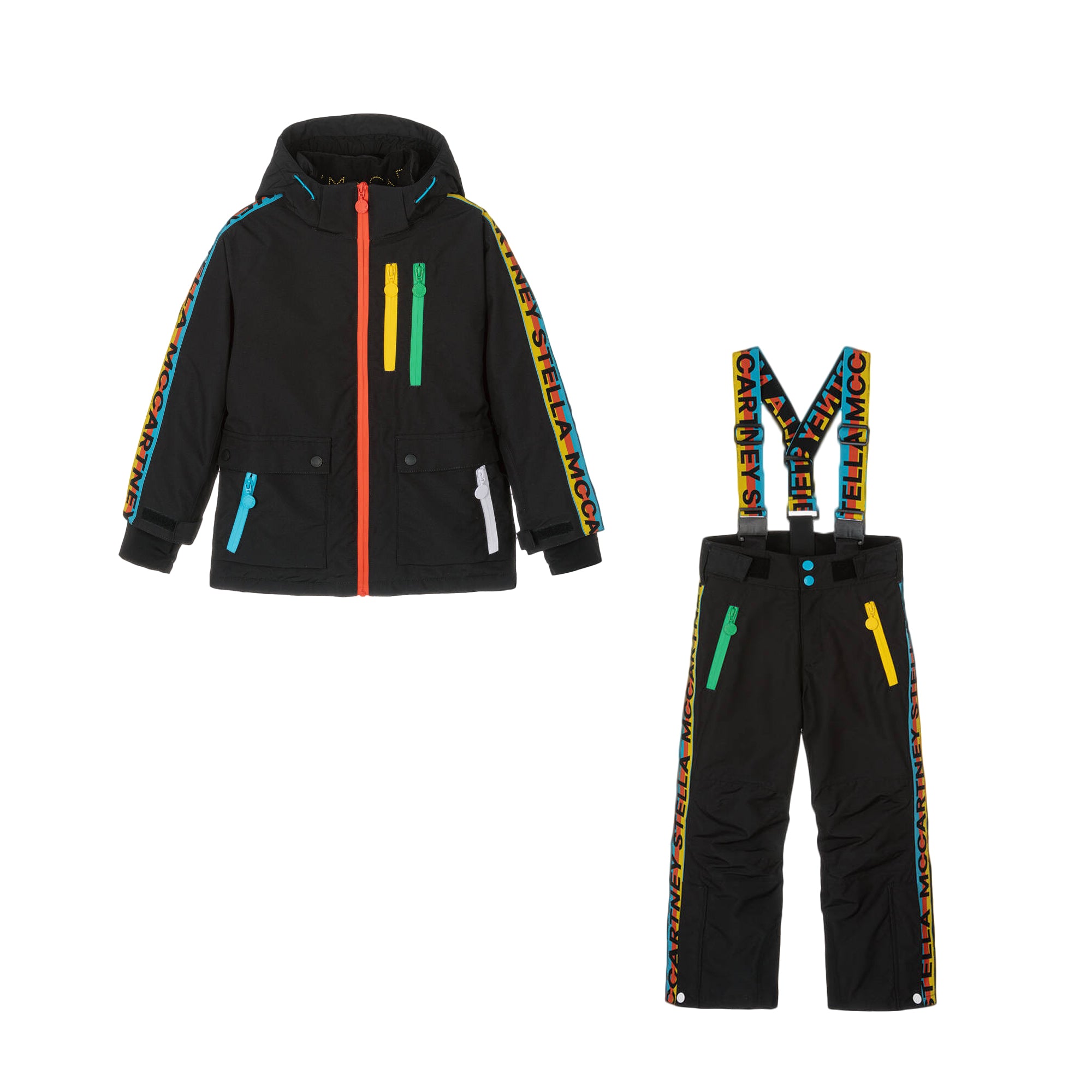 Boys & Girls Black Ski Set