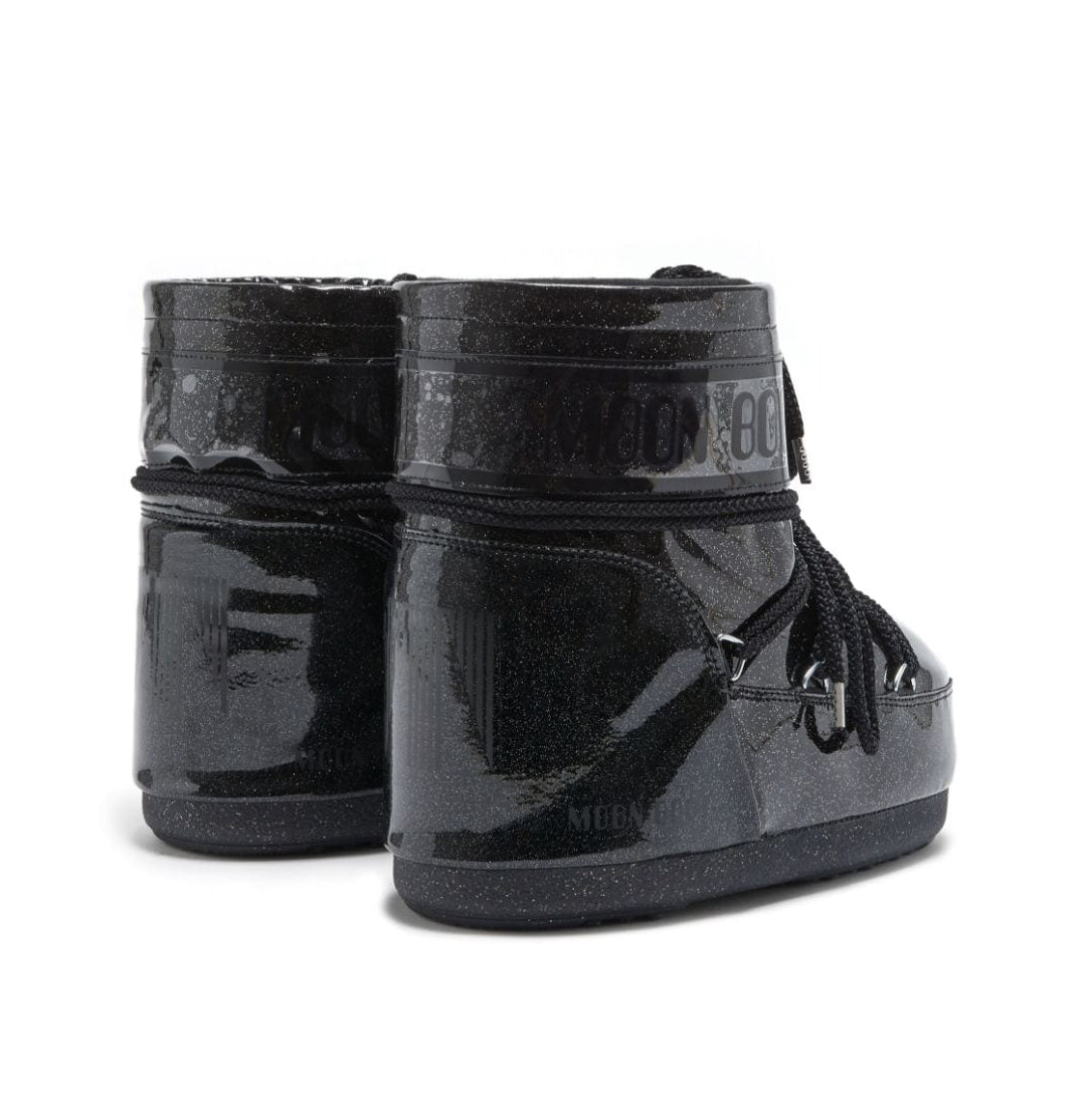 Adult Black Glitter "ICON LOW" Boots