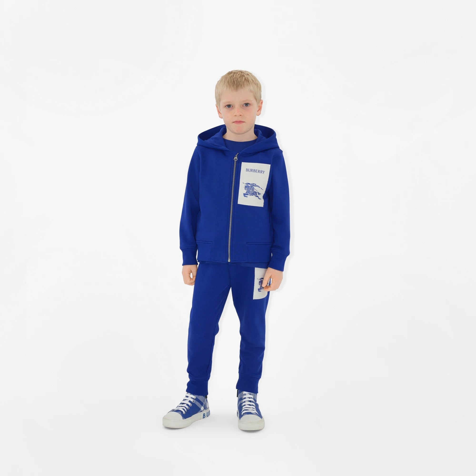 Boys Blue Cotton Trousers