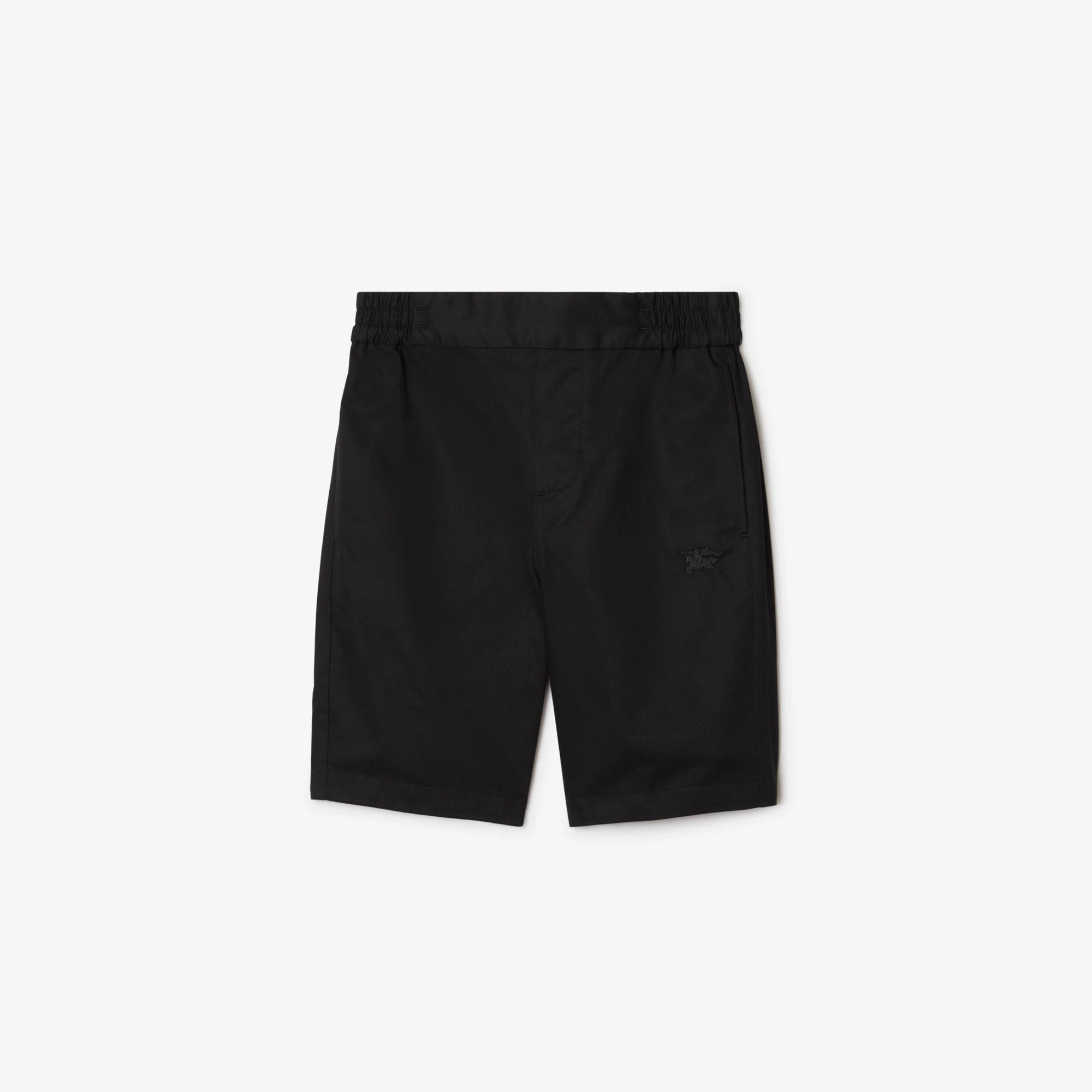 Boys Black Cotton Shorts