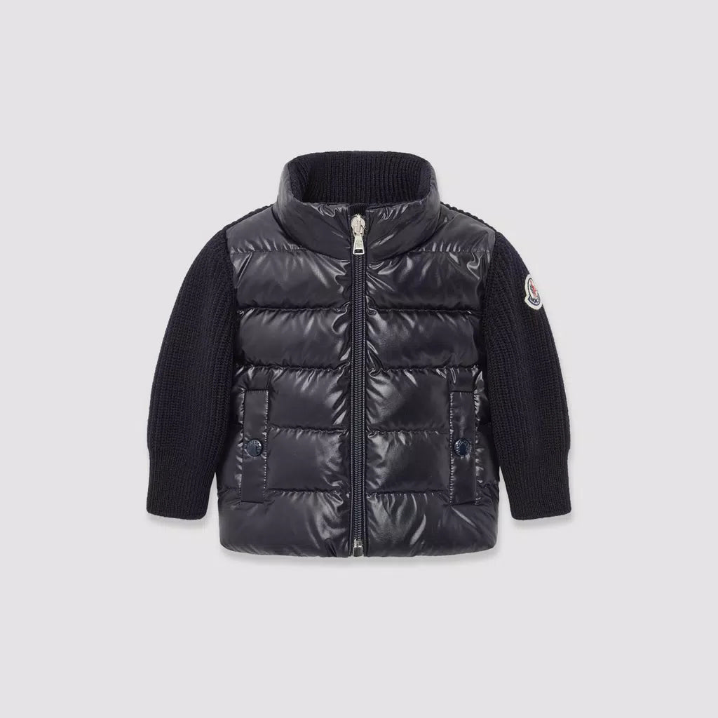 Baby Boys Navy Zip-Up Top