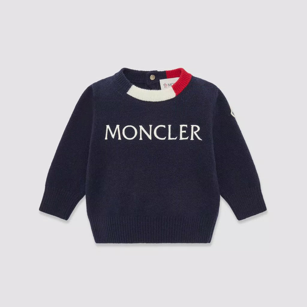 Baby Boys Navy Wool Sweater