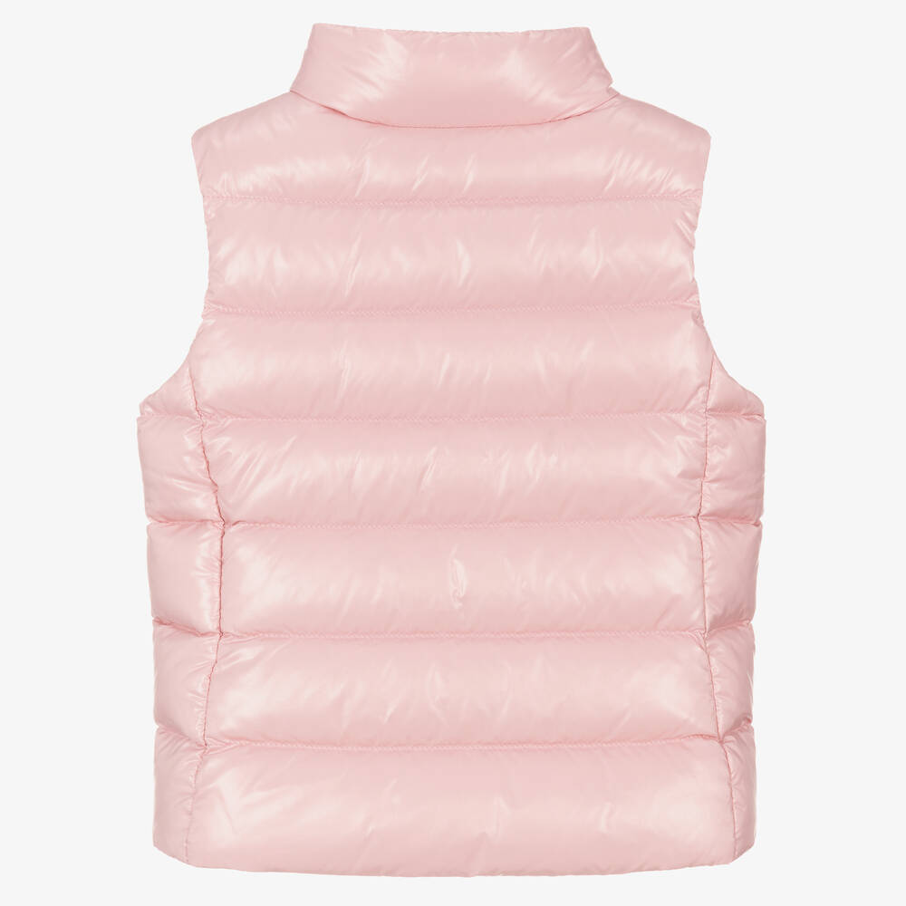 Girls Pink "GHANY" Padded Down Gilet