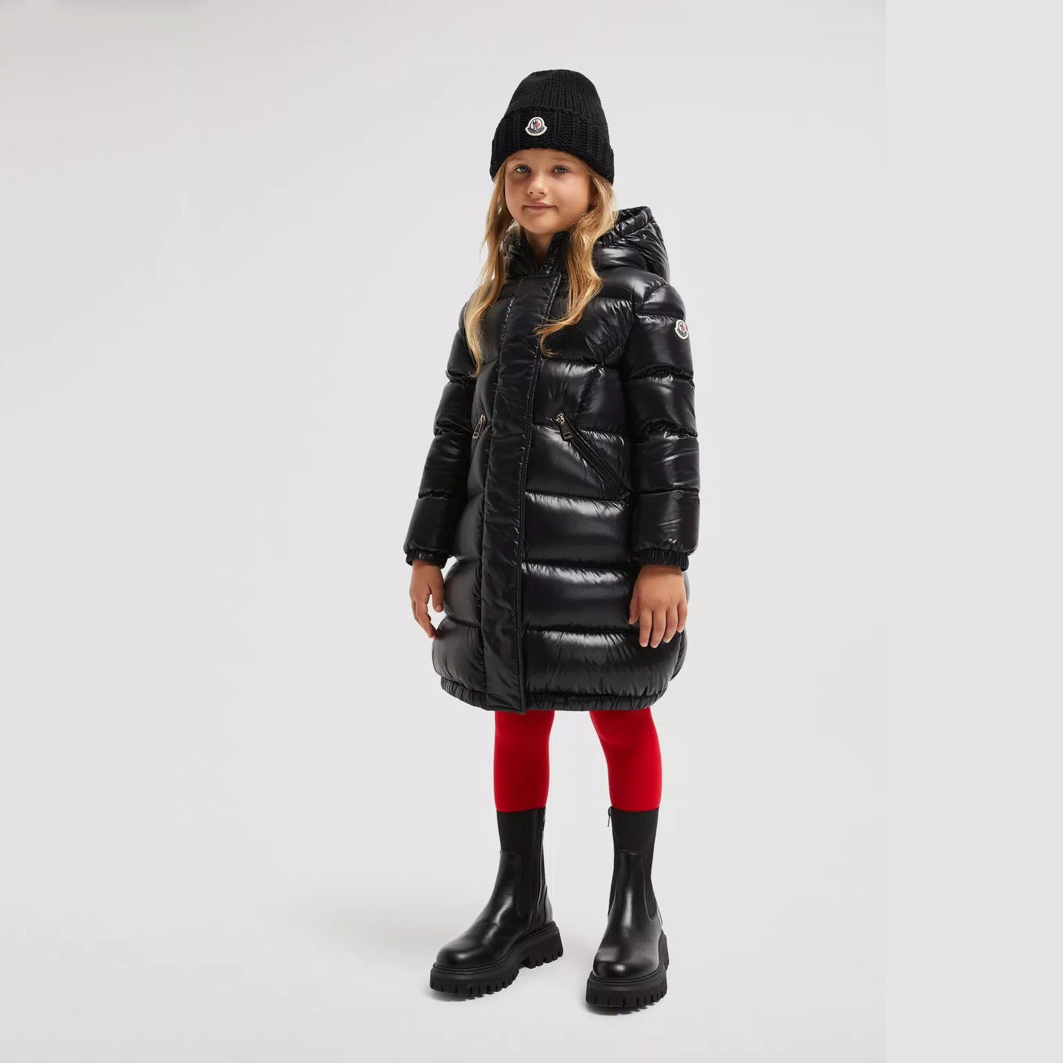 Girls Black "BELLEVUE" Padded Down Coat