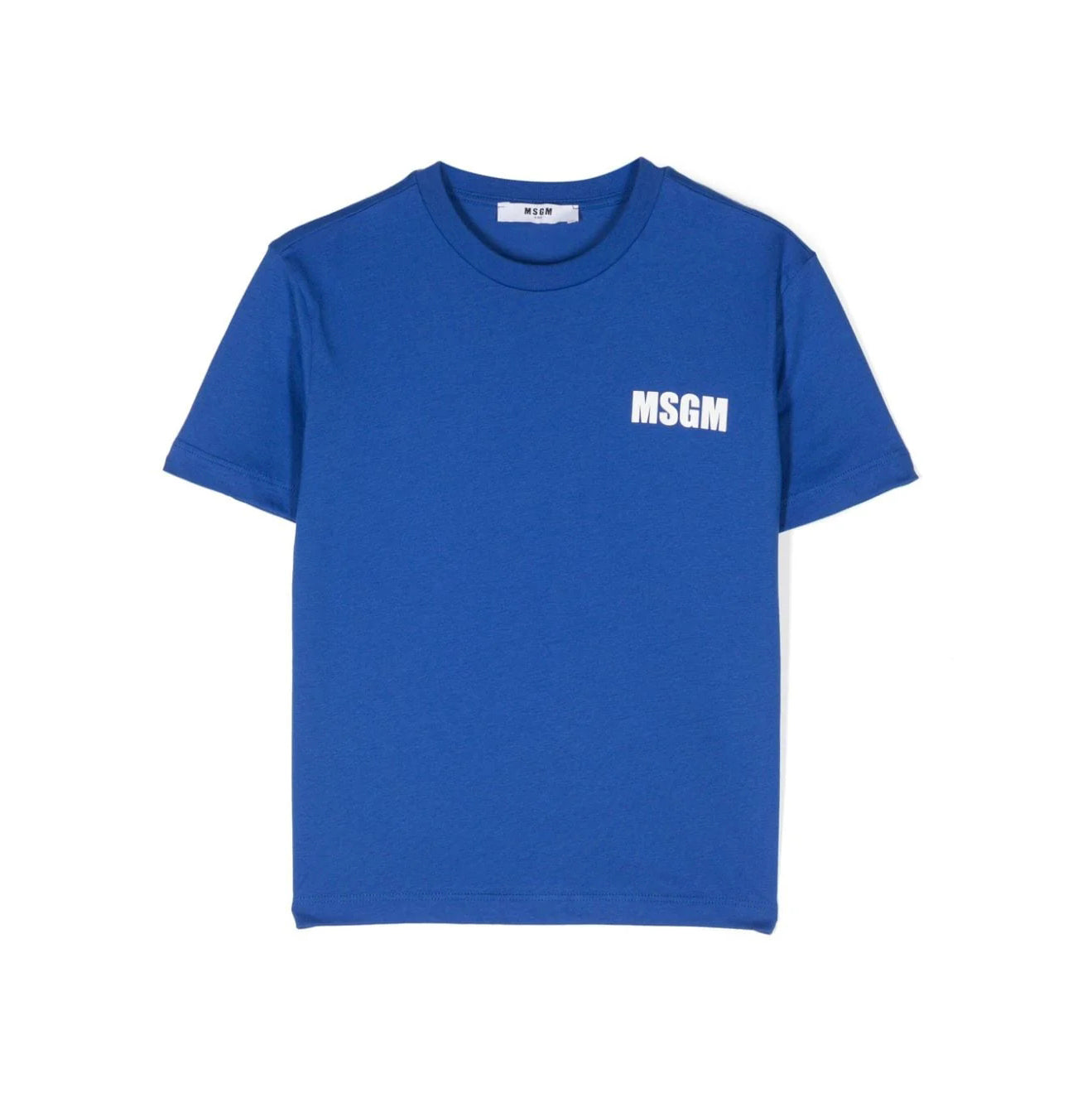 Boys & Girls Blue Logo Cotton T-Shirt