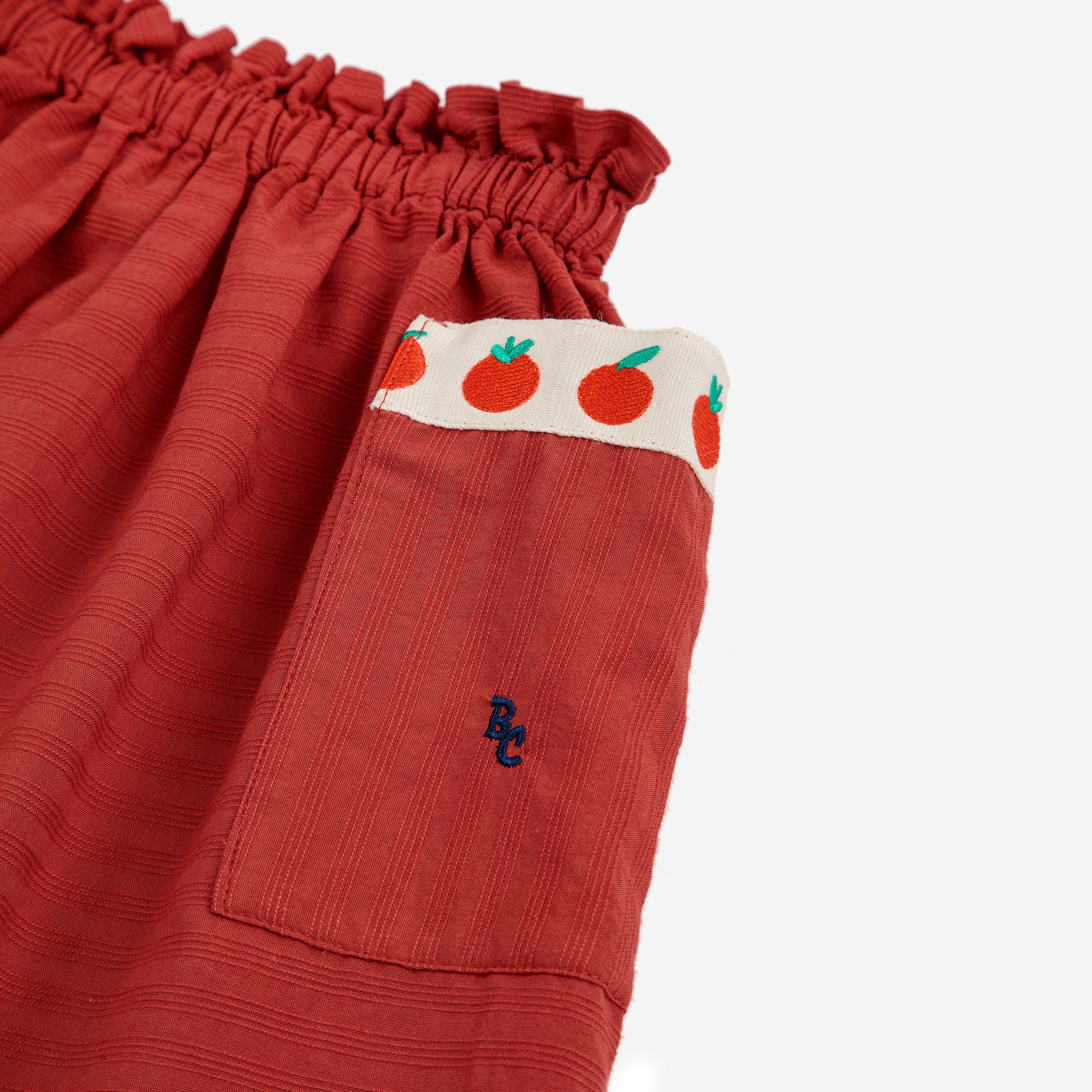 Girls Red Cotton Skirt