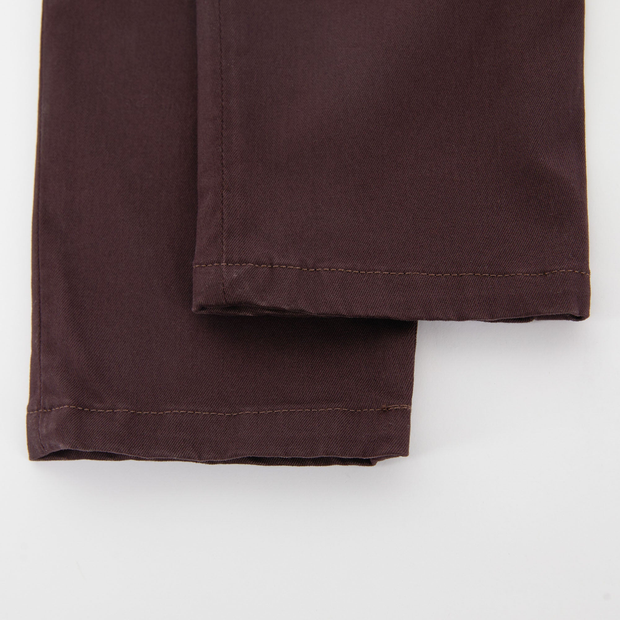 Girls Wine Red Cotton Trousers