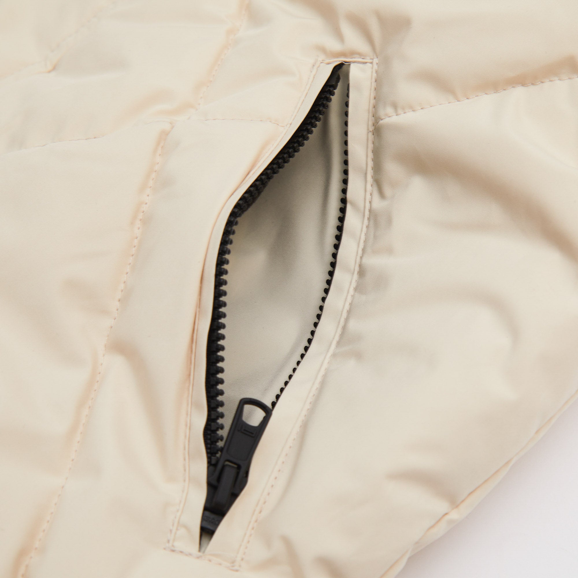 Girls White Padded Down Jacket