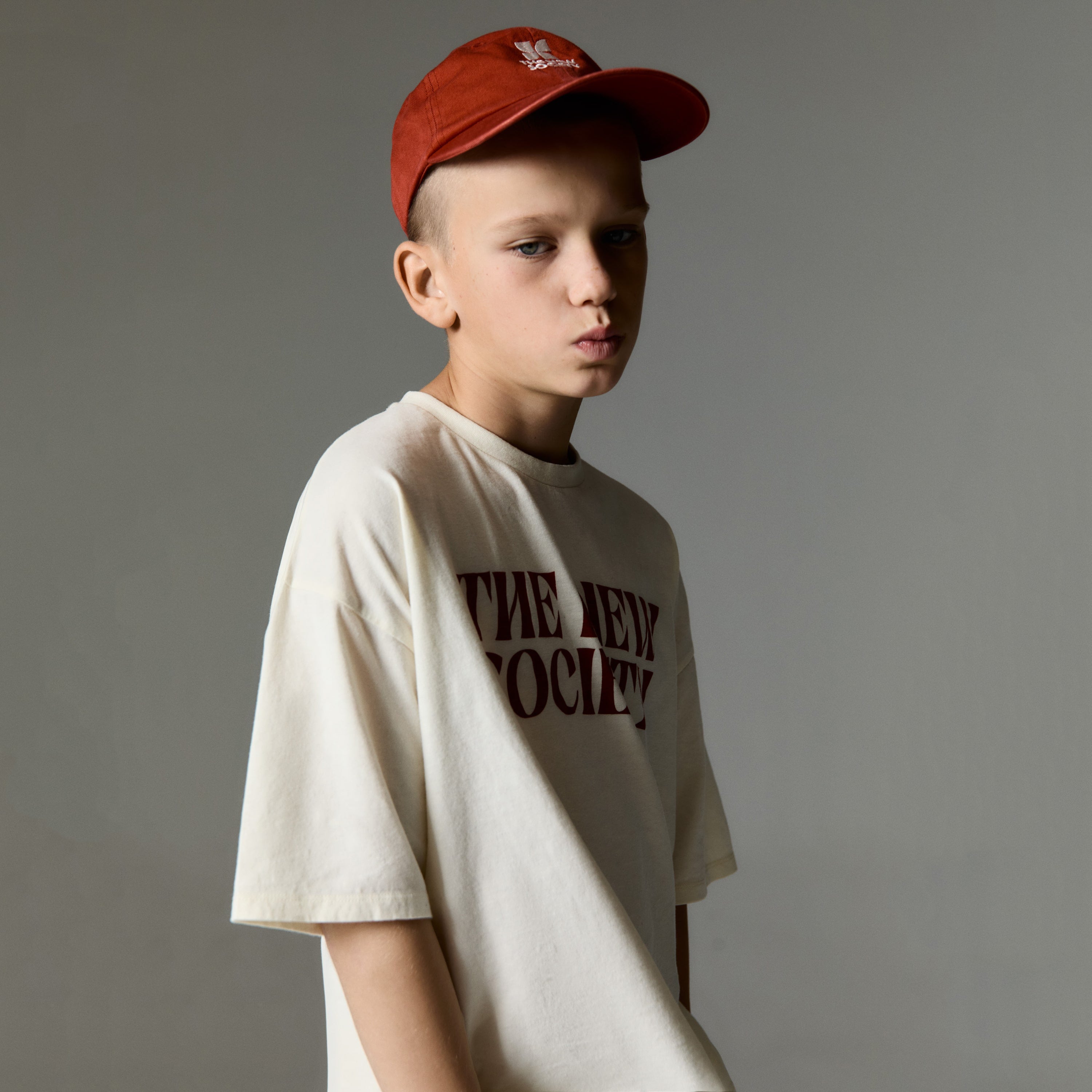 Boys & Girls White Logo Cotton T-Shirt