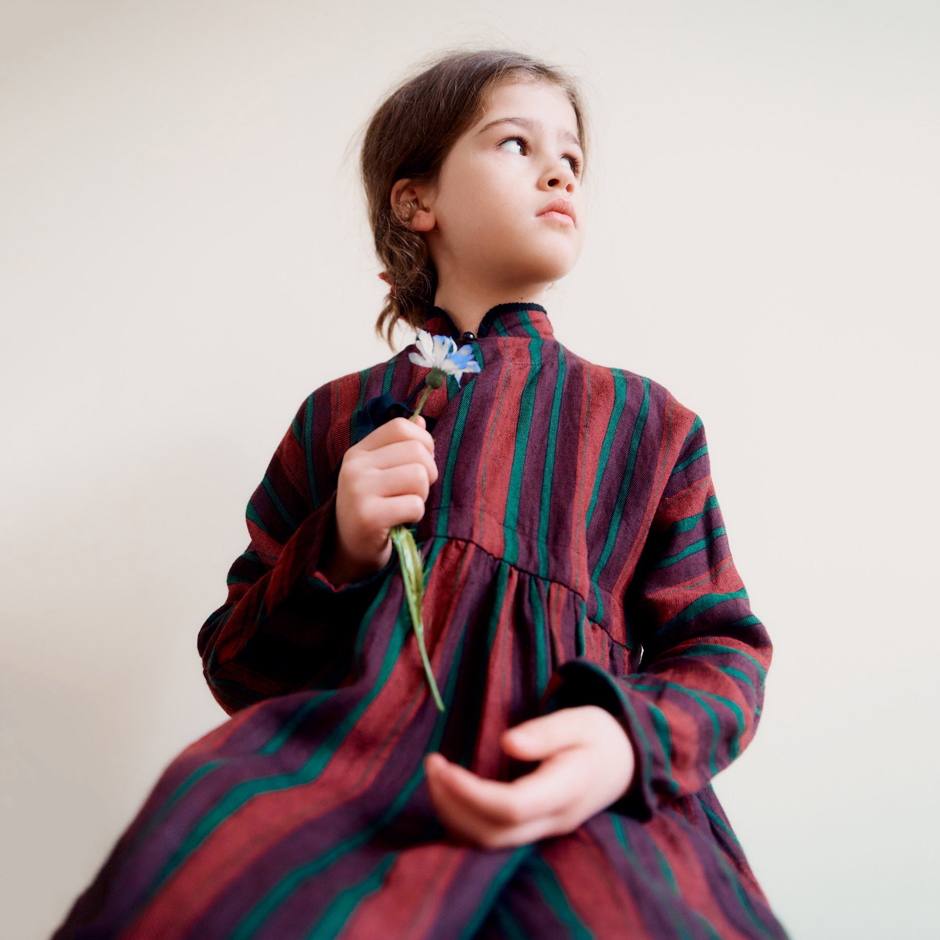 Girls Multicolor Stripes Dress