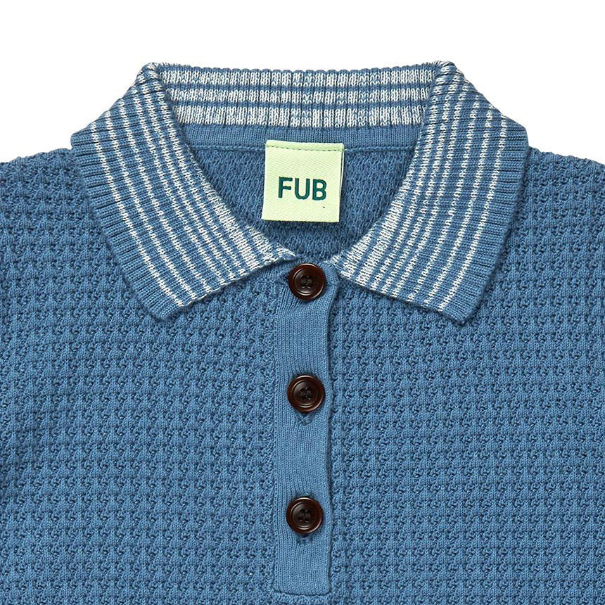 Boys & Girls Blue Cotton Polo Shirt