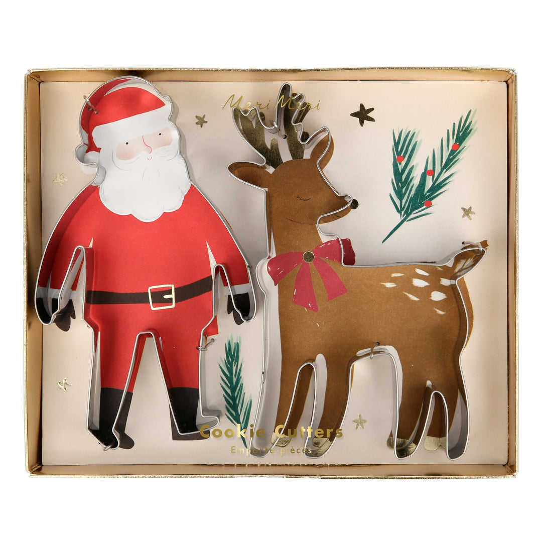 Santa & Reindeer Festive Cookie Cutters