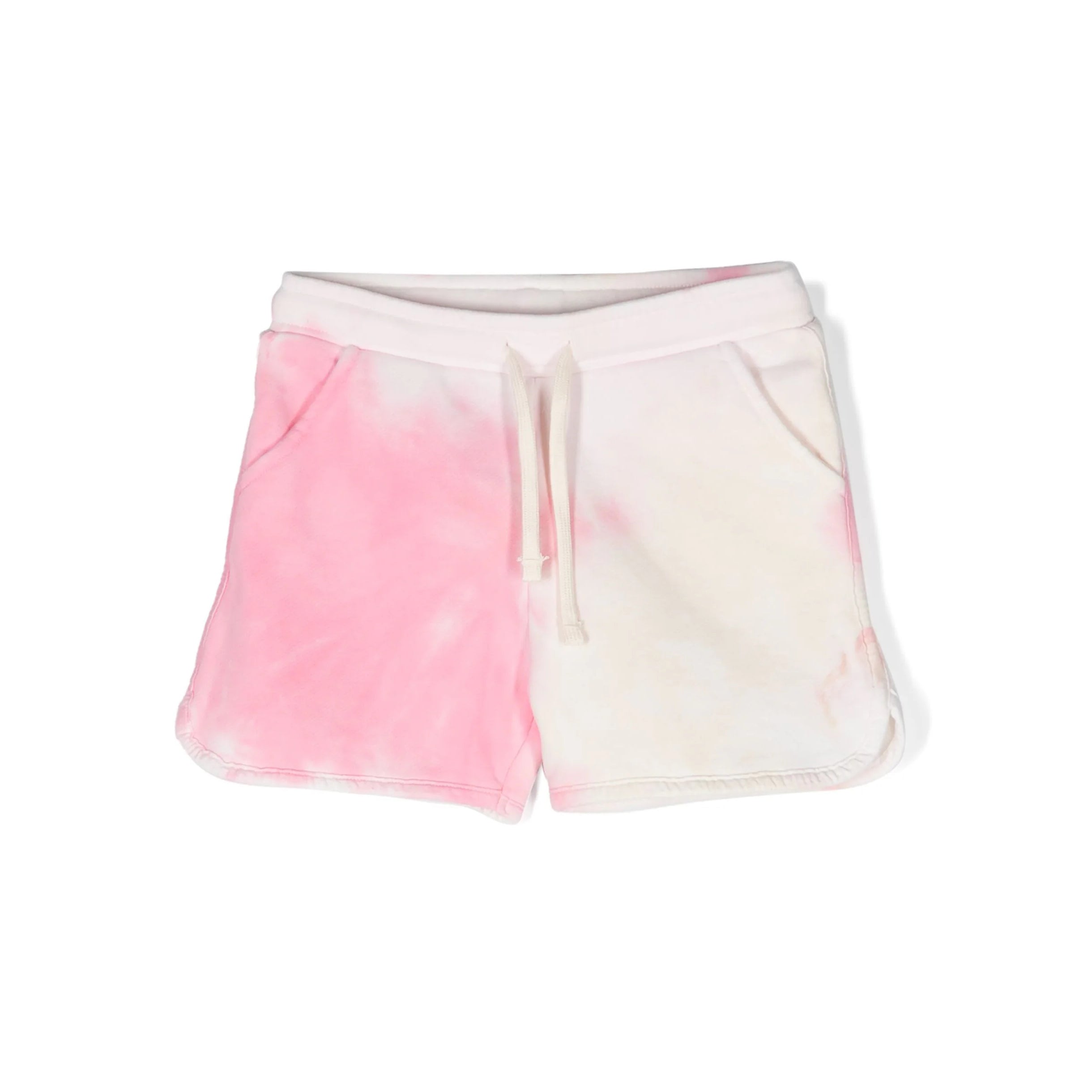 Girls Pink Tie Dye Cotton Shorts