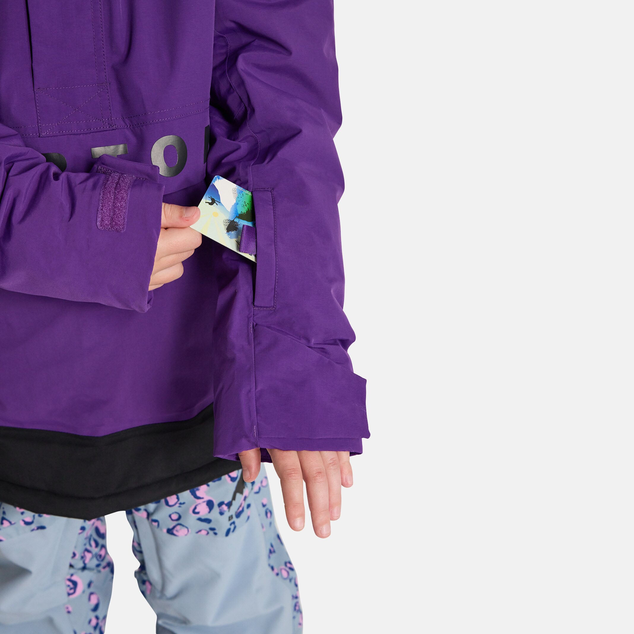 Boys & Girls Purple 2L Hooded Ski Jacket