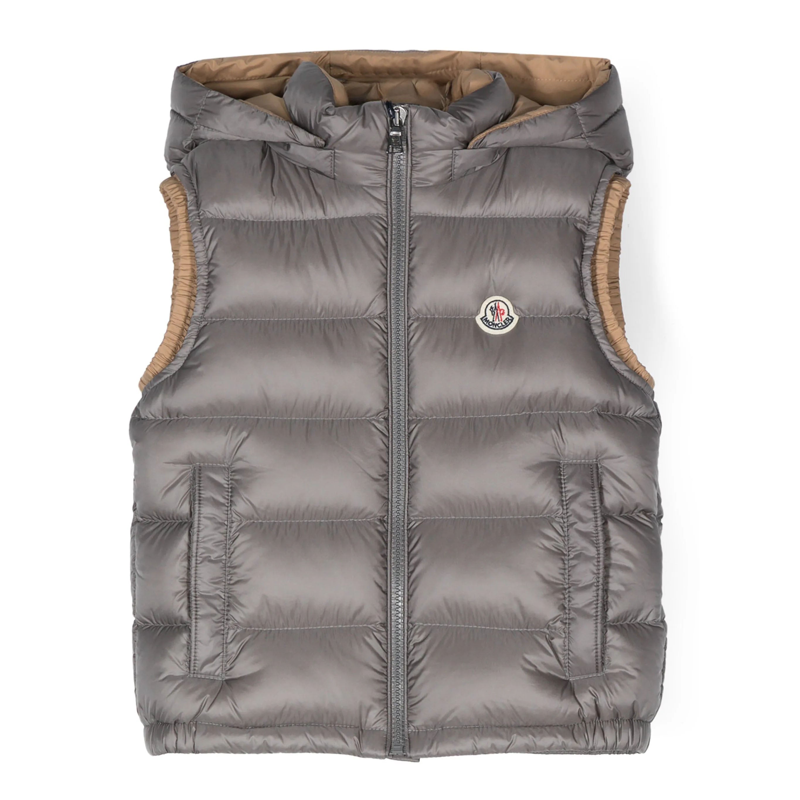 Boys Grey "ZIBIAH" Padded Down Gilet