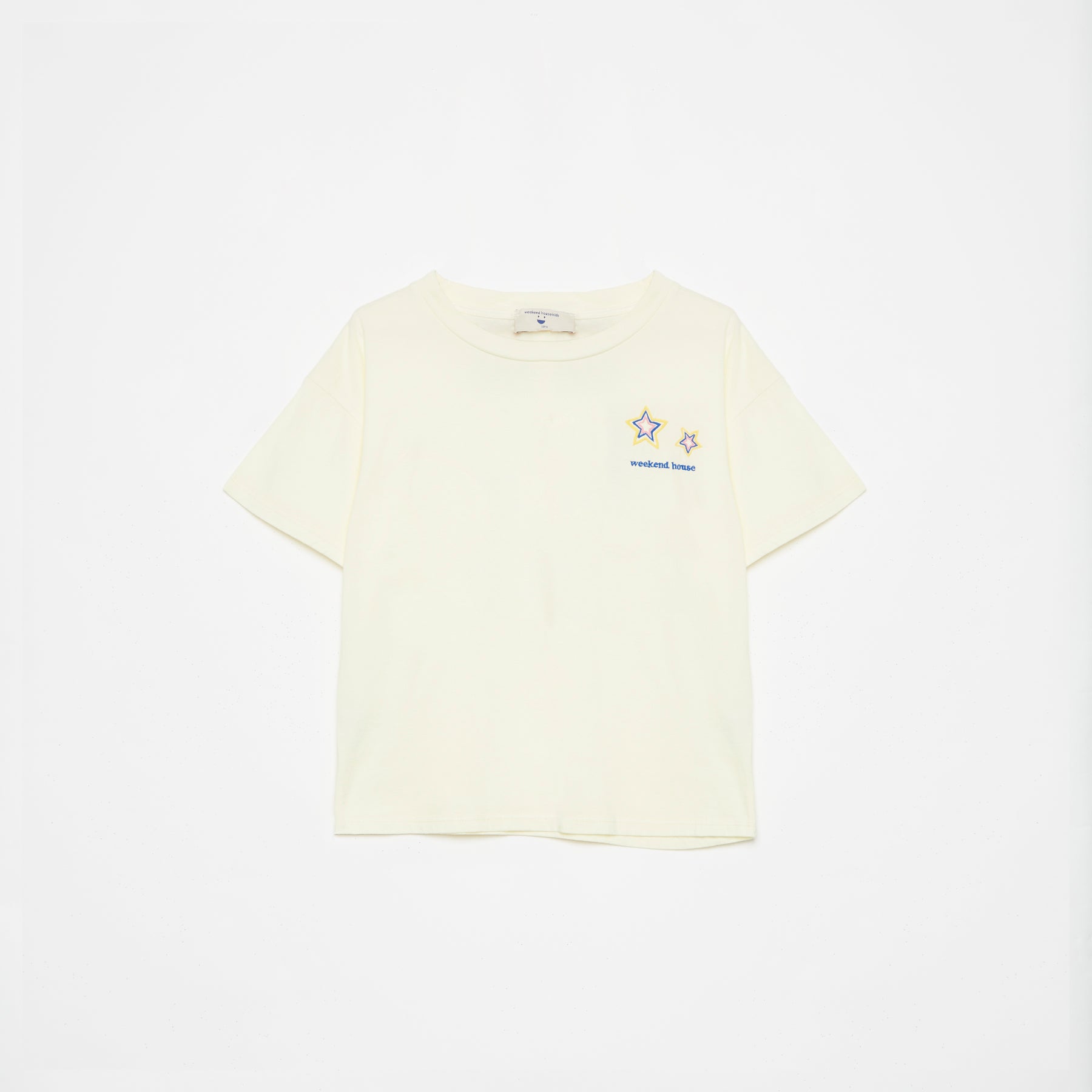 Boys & Girls Light Yellow Cotton T-Shirt