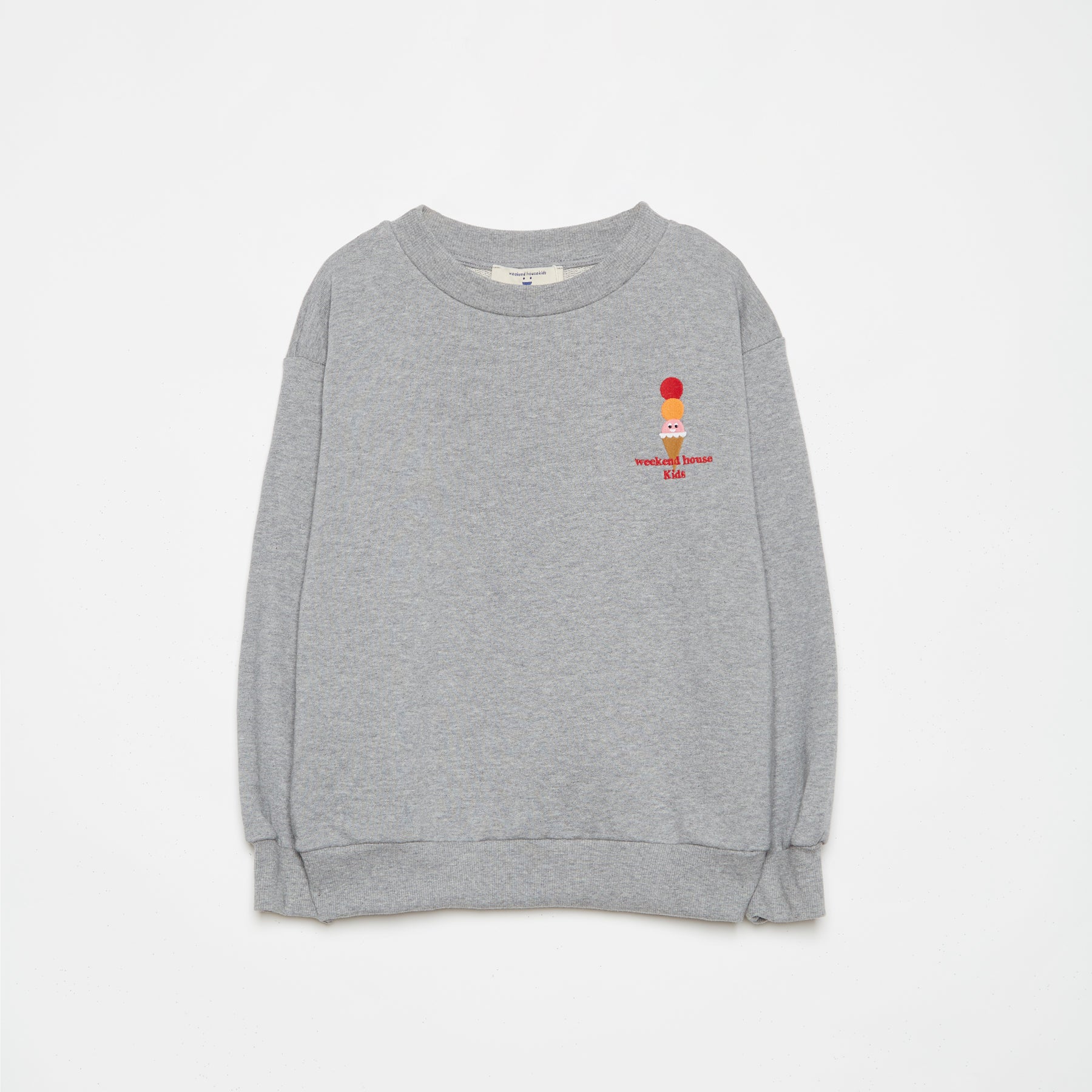 Boys & Girls Grey Cotton Sweatshirt