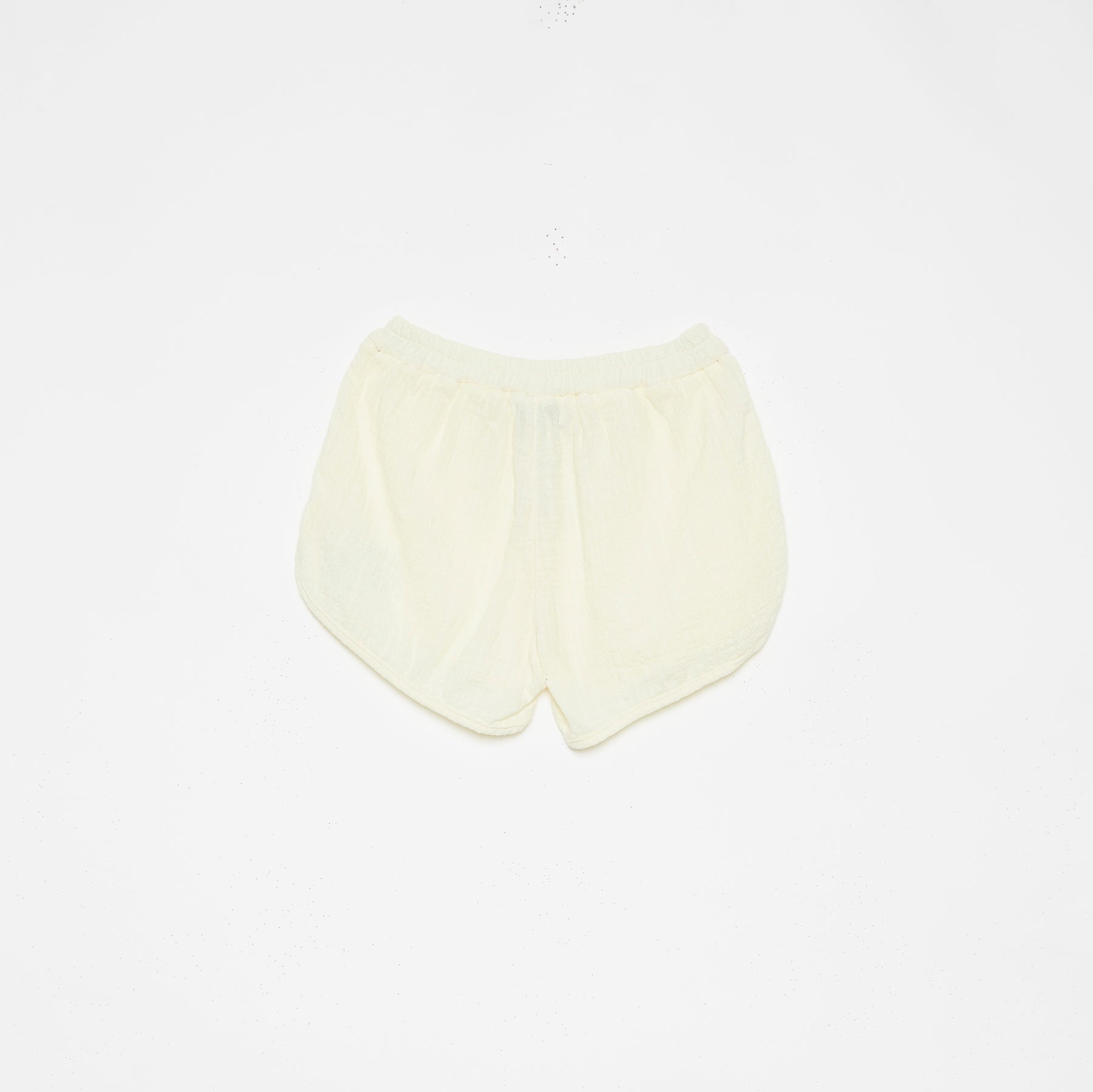 Boys & Girls Light Yellow Cotton Shorts