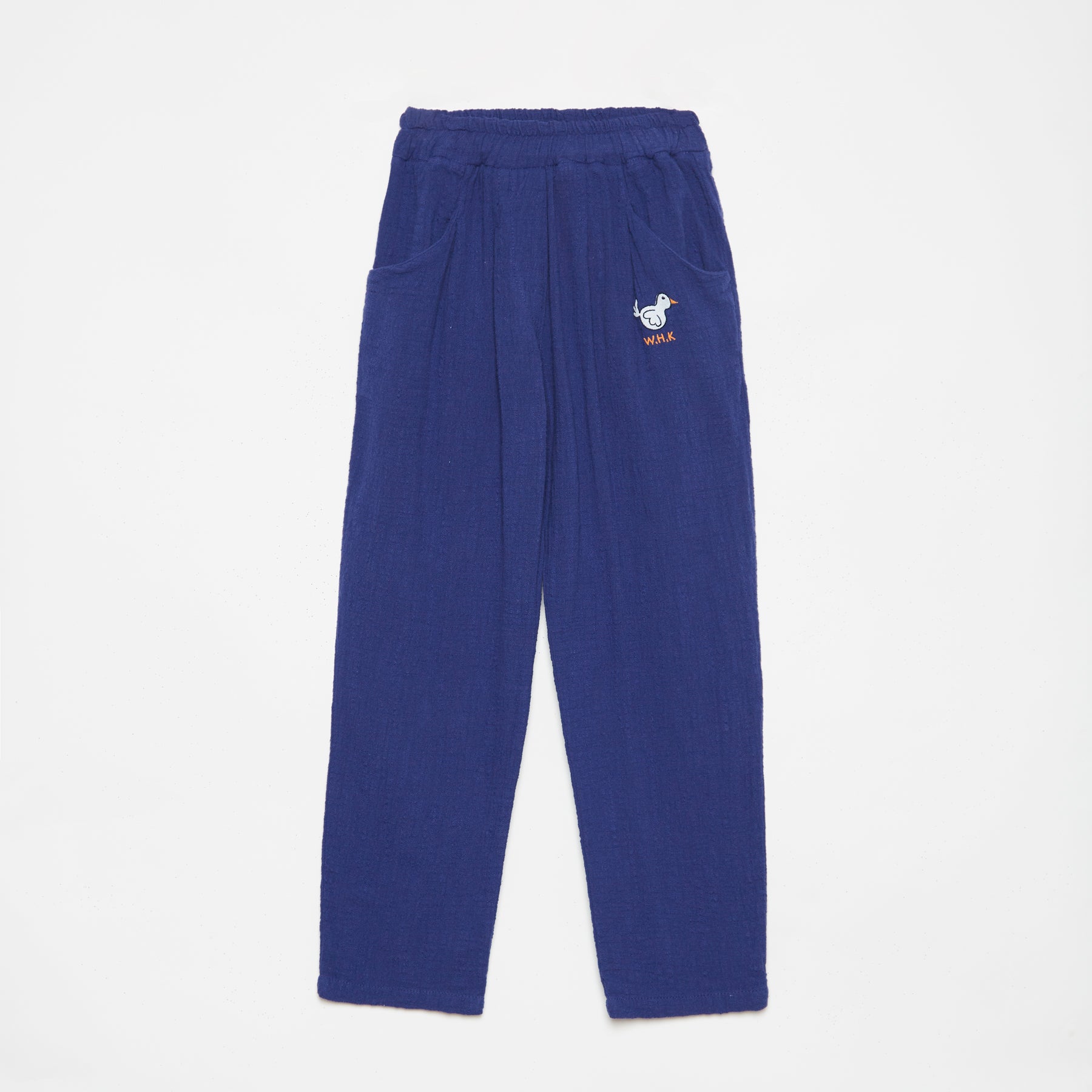 Boys & Girls Blue Cotton Trousers