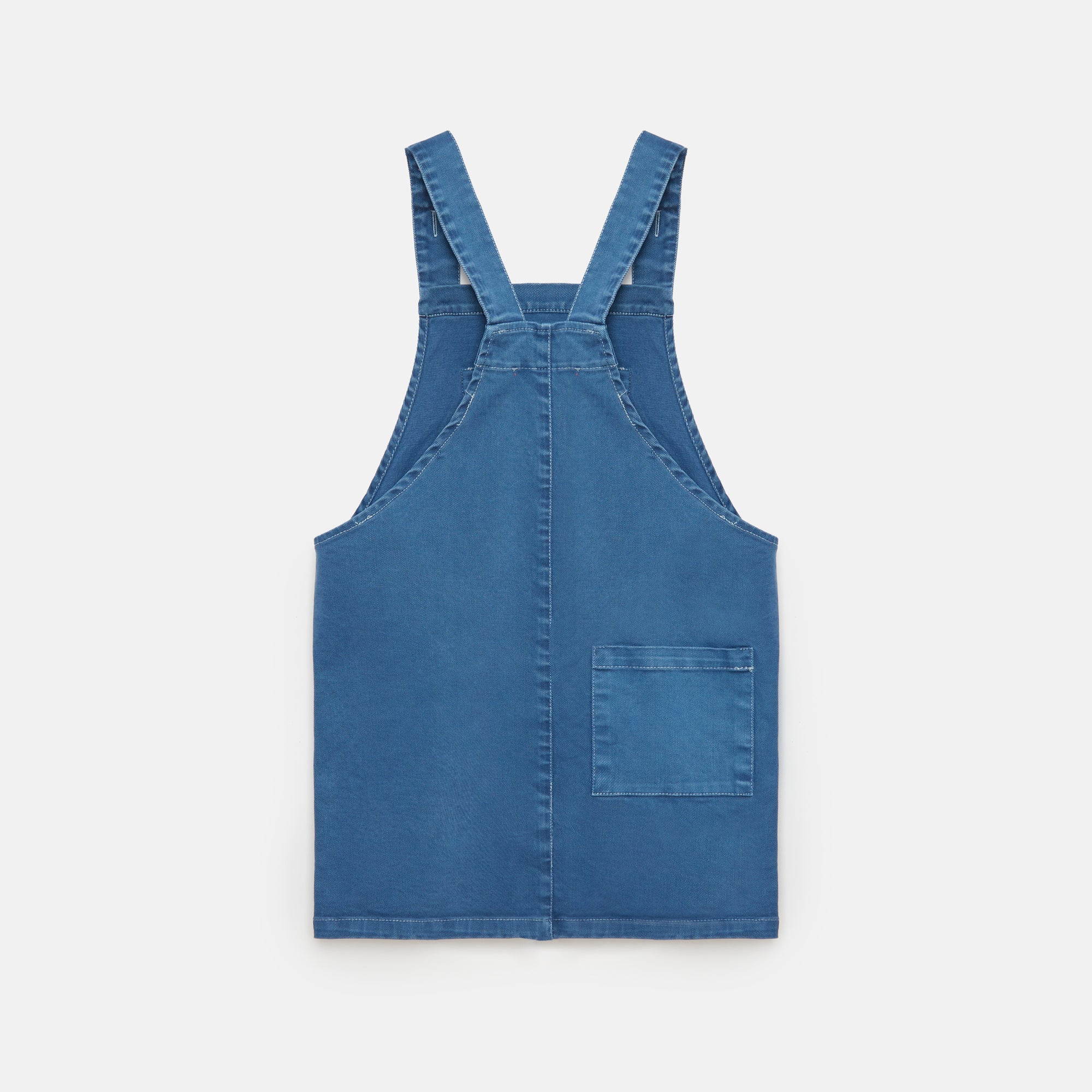 Girls Blue Denim Strap Dress