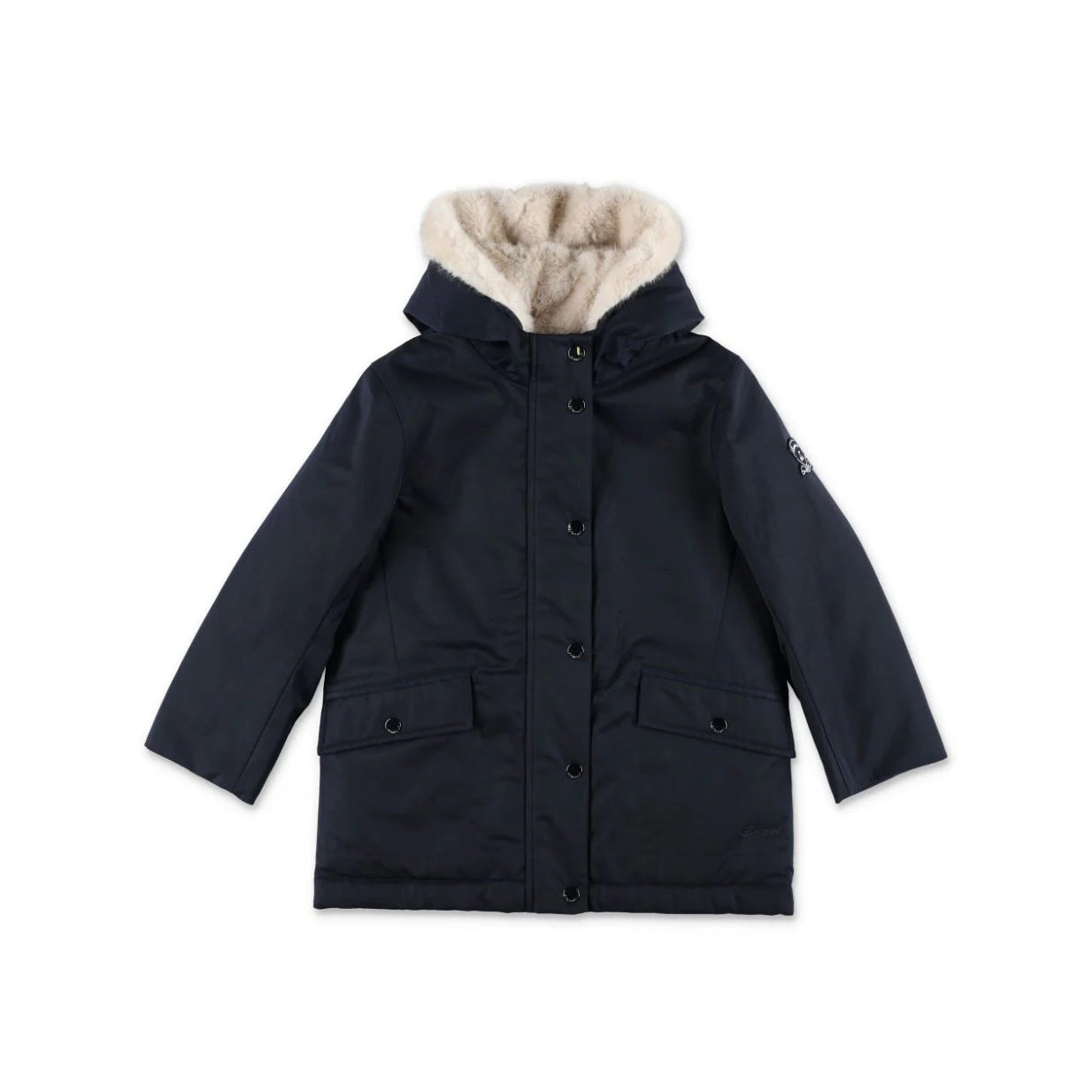 Girls Navy Coat