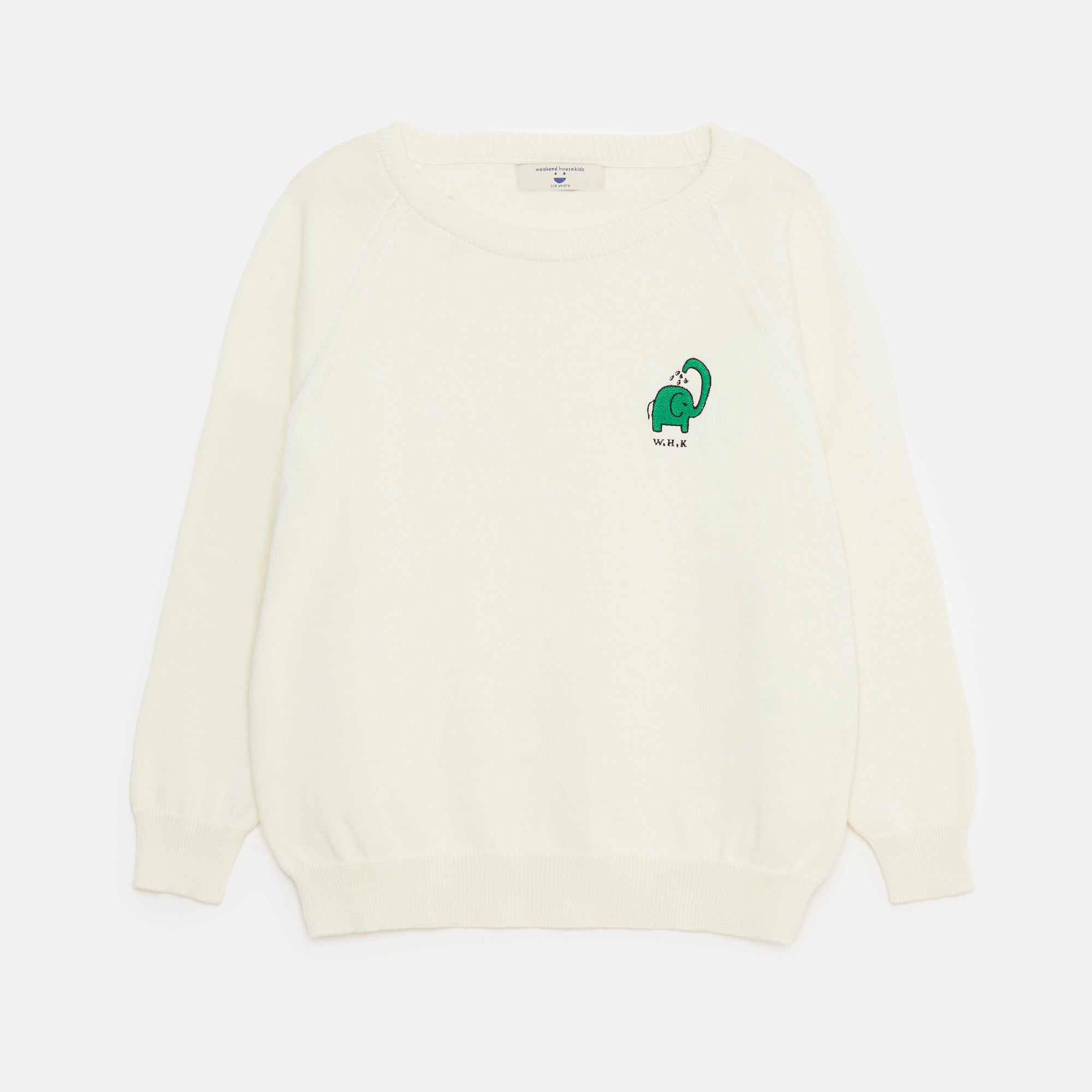 Boys & Girls White Cotton Sweatshirt