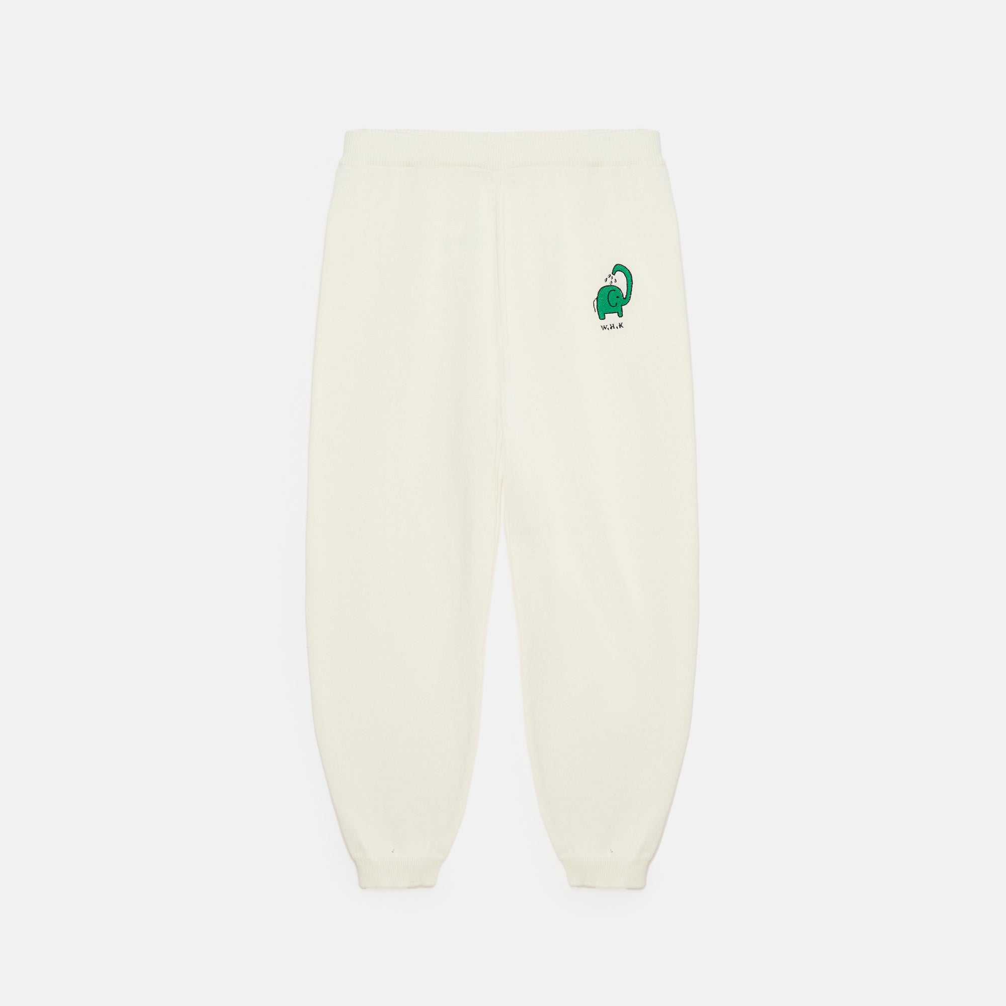 Boys & Girls White Cotton Trousers