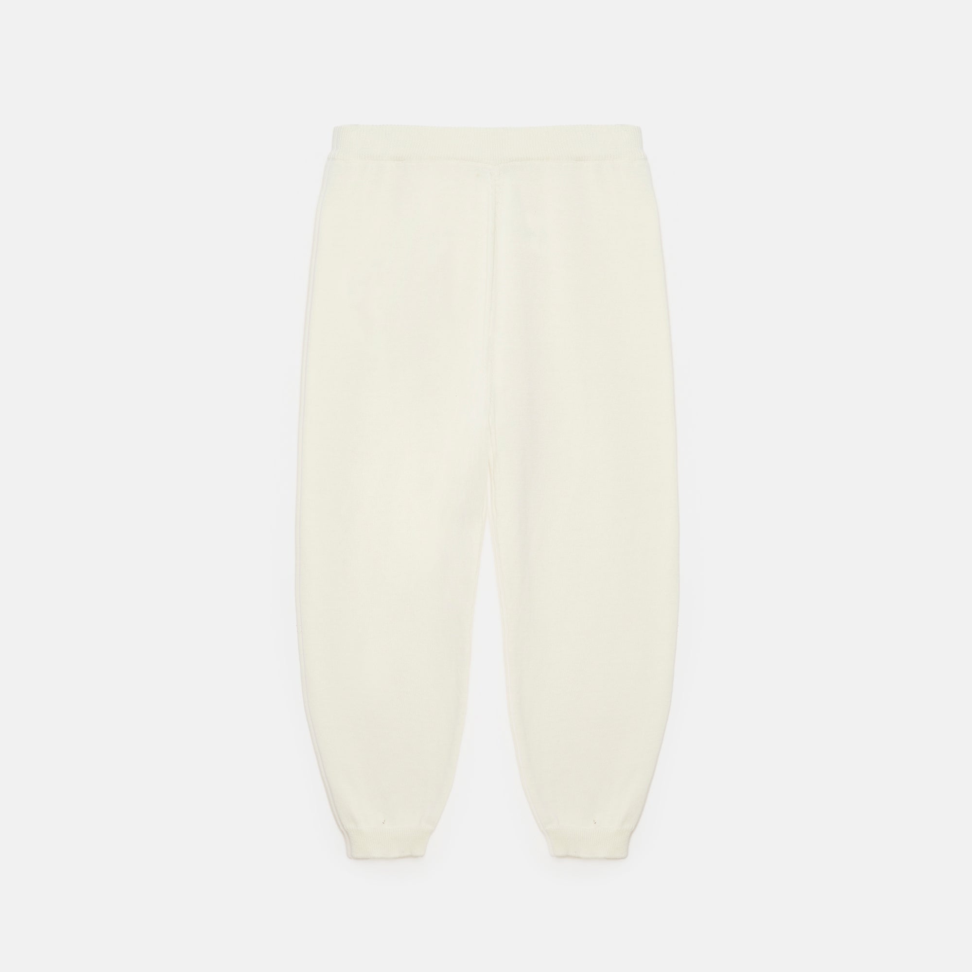 Boys & Girls White Cotton Trousers