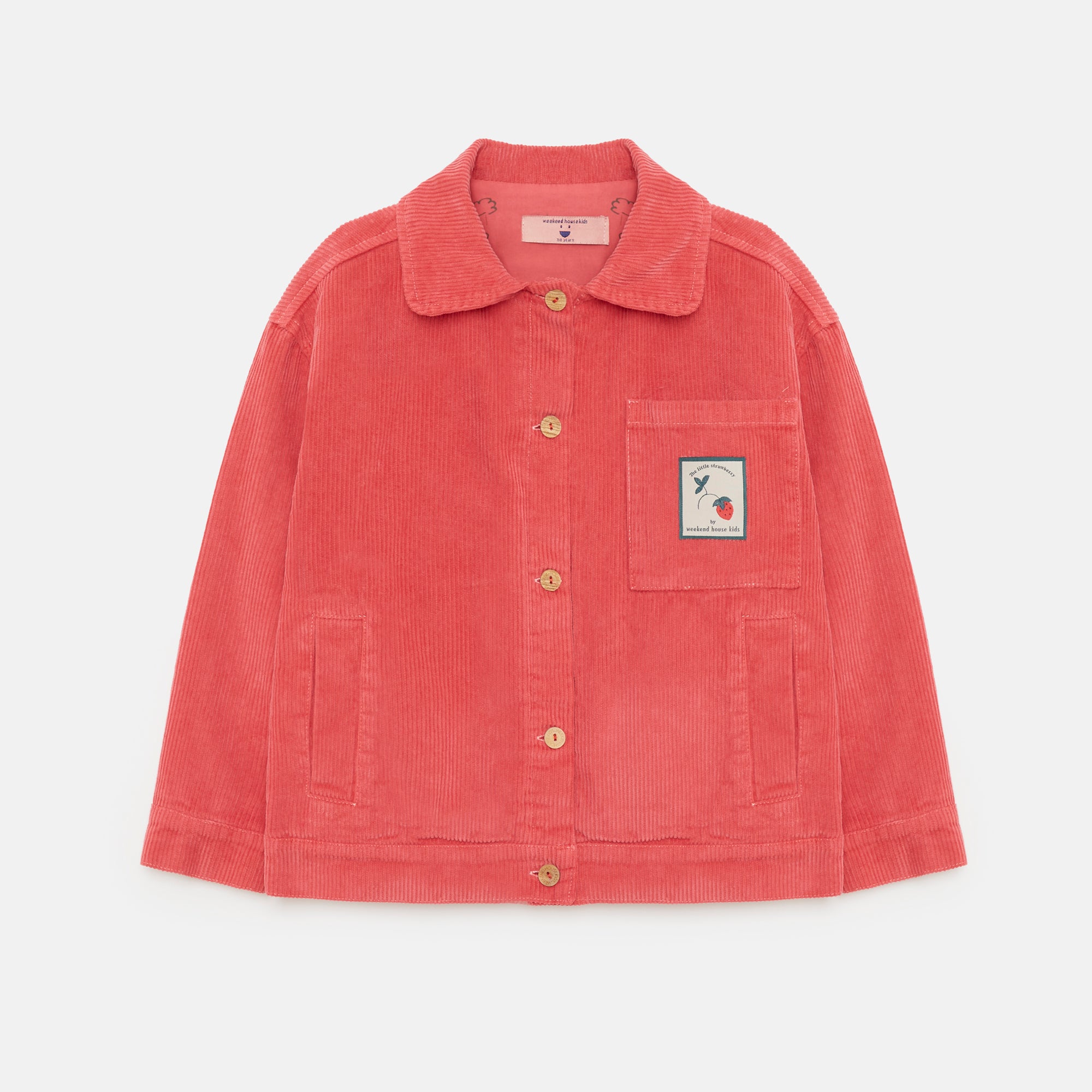 Girls Red Corduroy Jacket