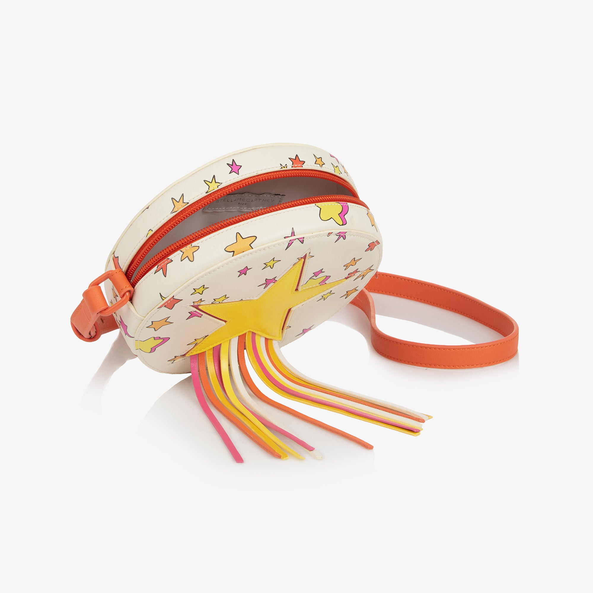 Girls White Star Tassel Shoulder Bag(16cm)