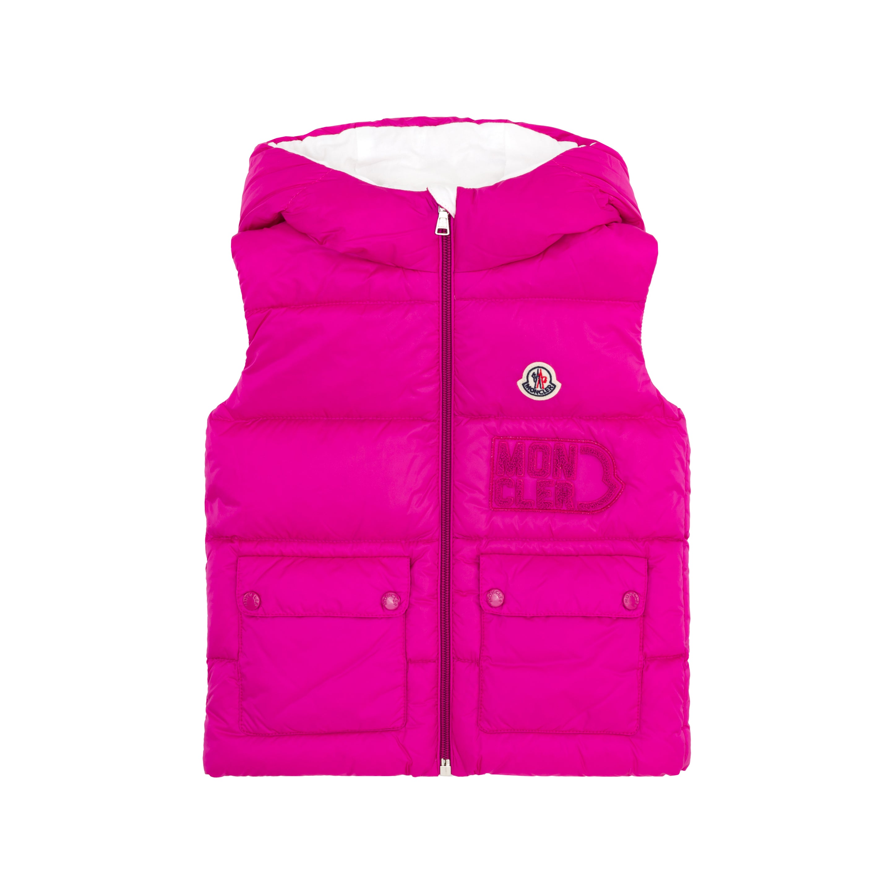 Baby Girls Dark Pink "AMY" Padded Down Gilet