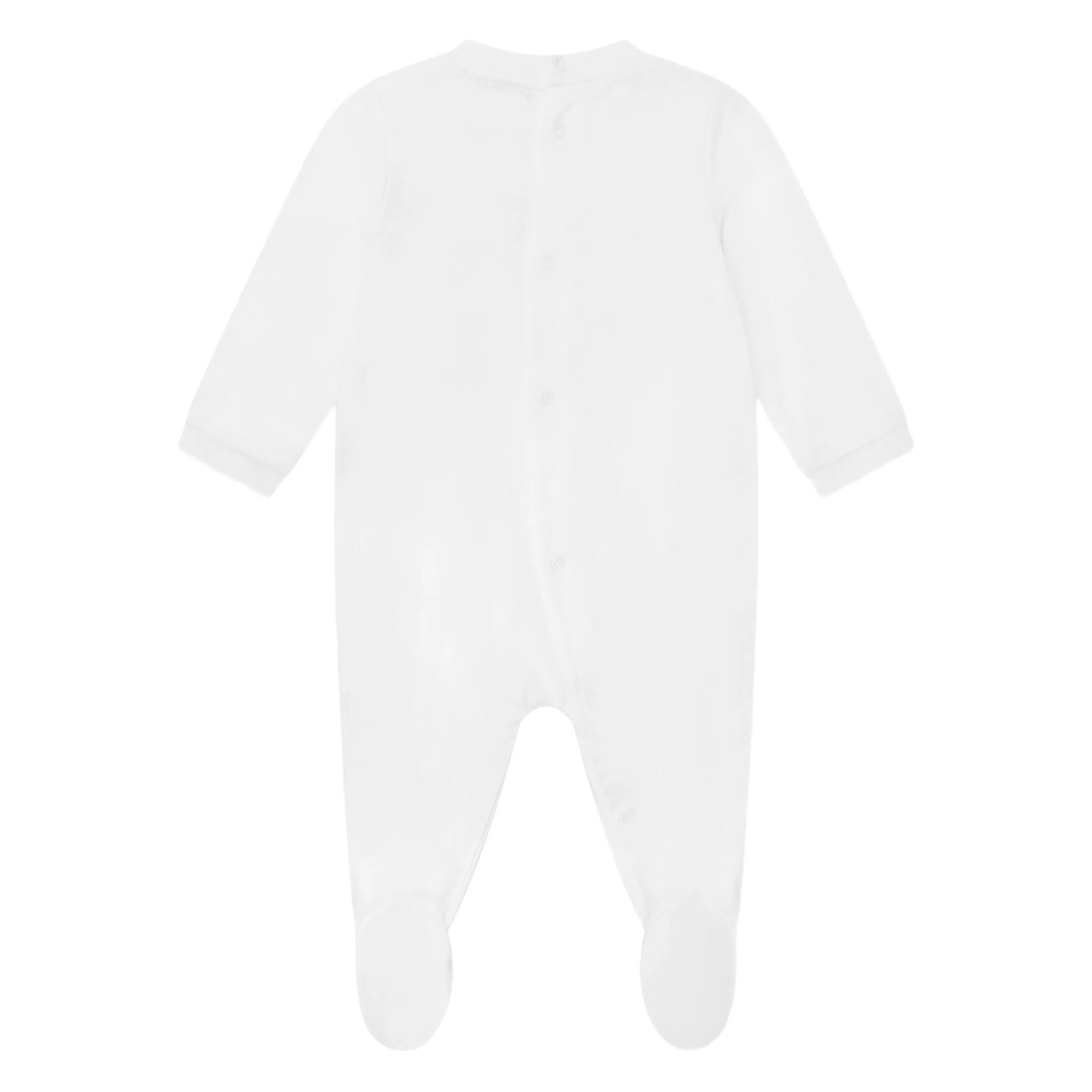 Baby Boys & Girls White Cotton Babysuit Gift Set(2 Pack)