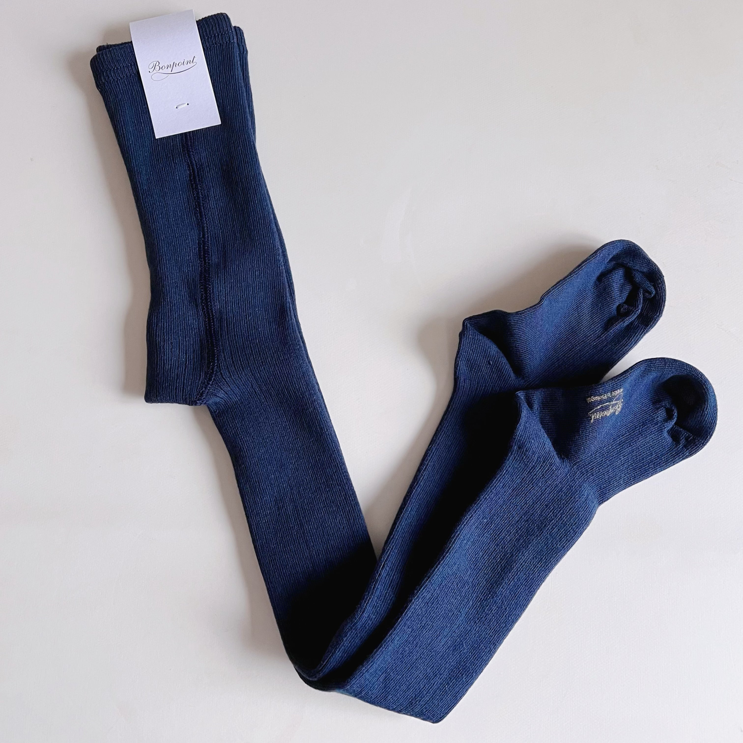 Girls Blue Cotton Tights
