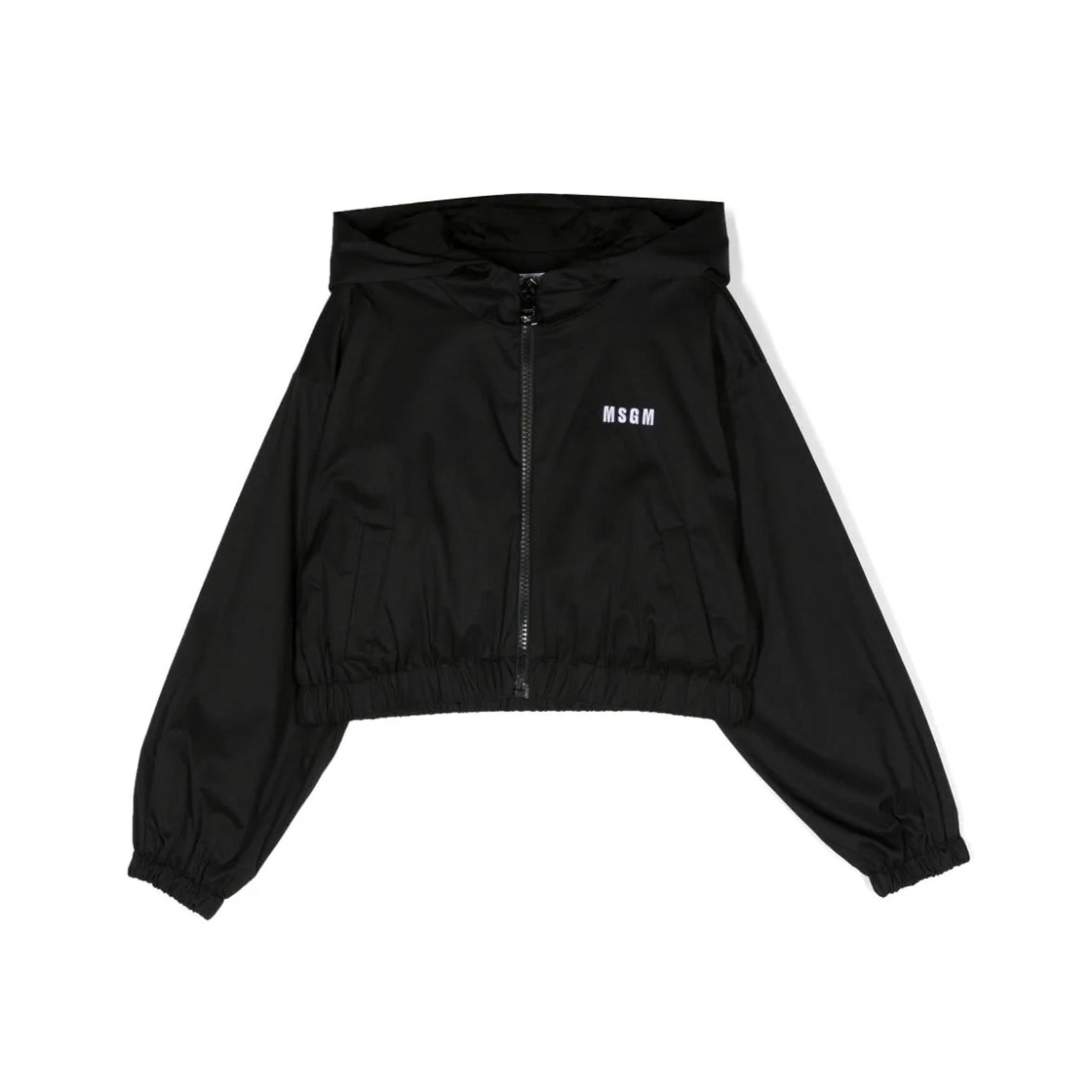 Girls Black Zip-Up Jacket