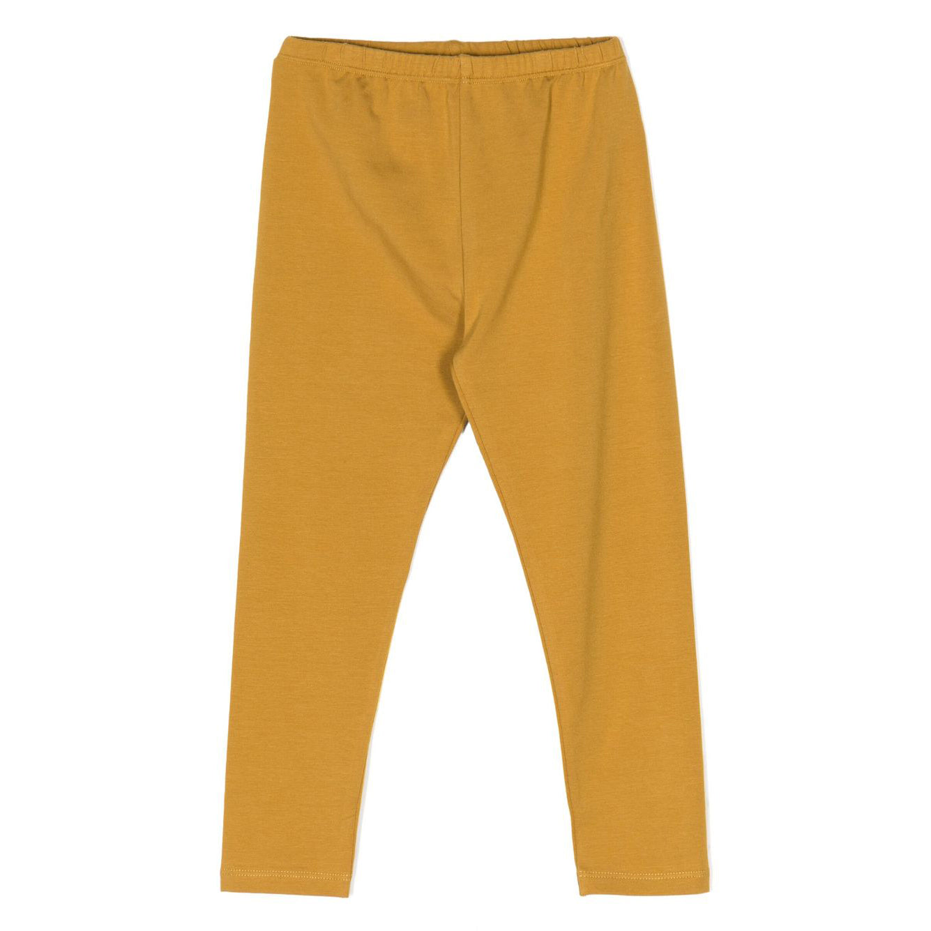 Girls Yellow Cotton Leggings