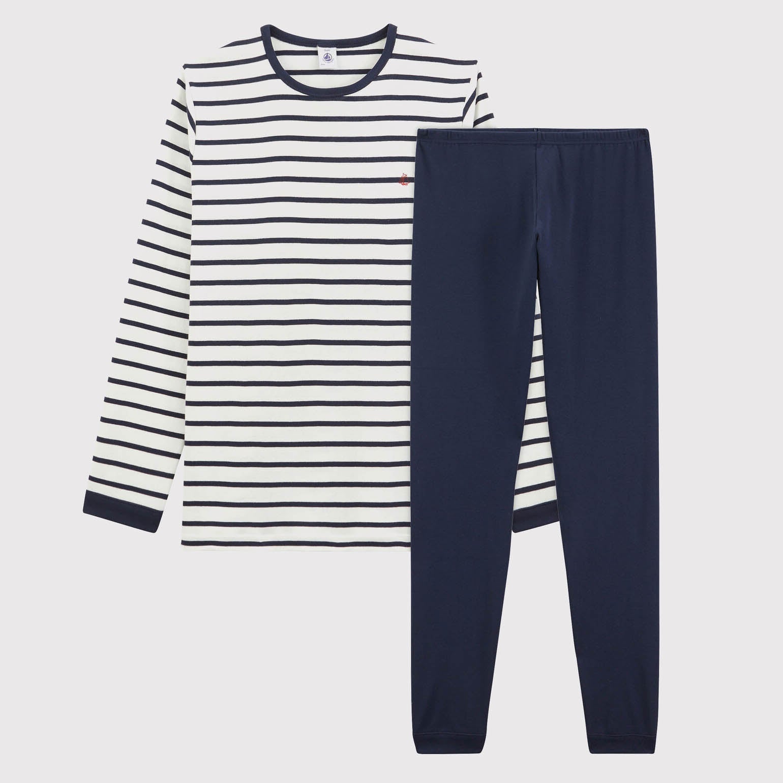 Boys Blue Stripes Cotton Set