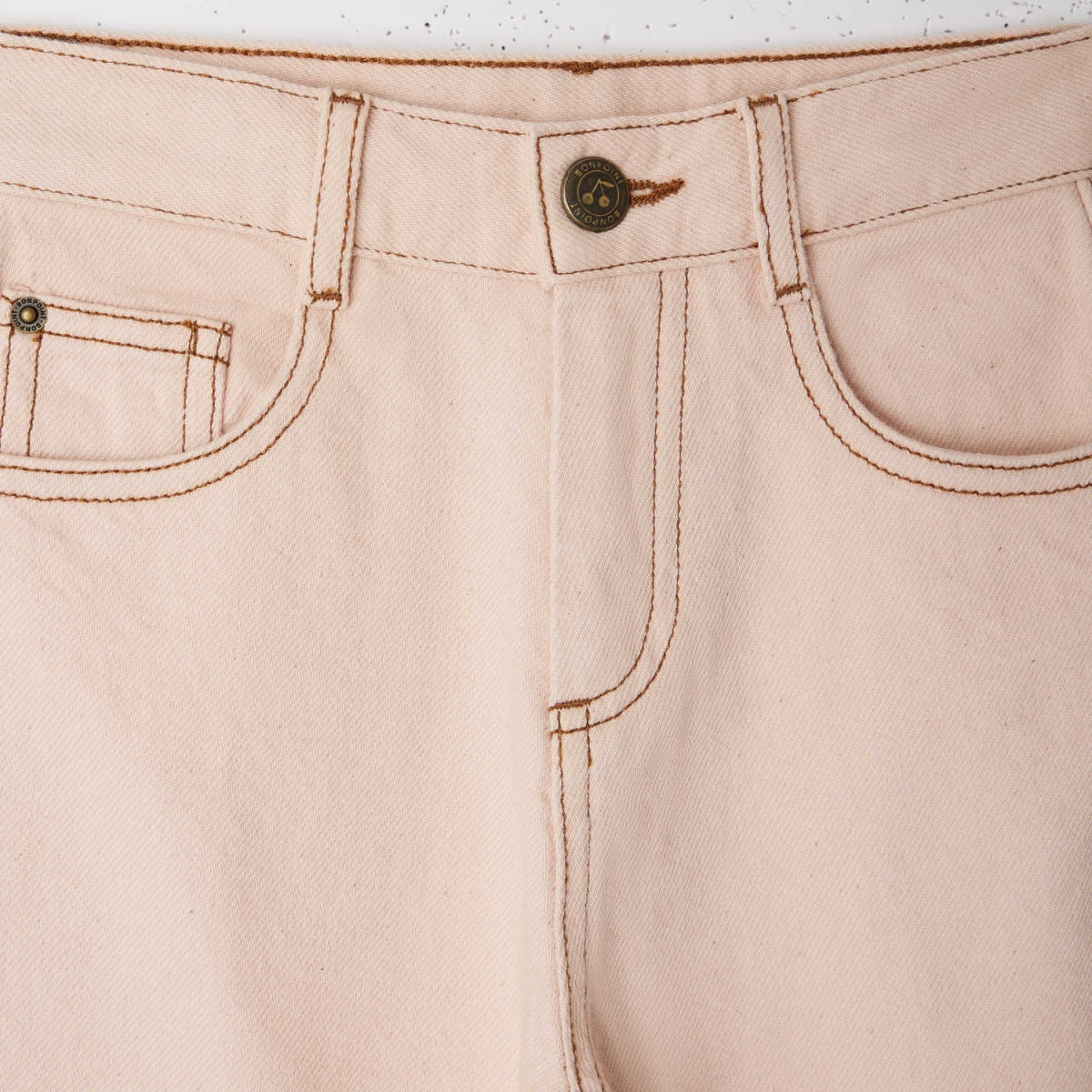 Girls Light Pink Cotton Trousers