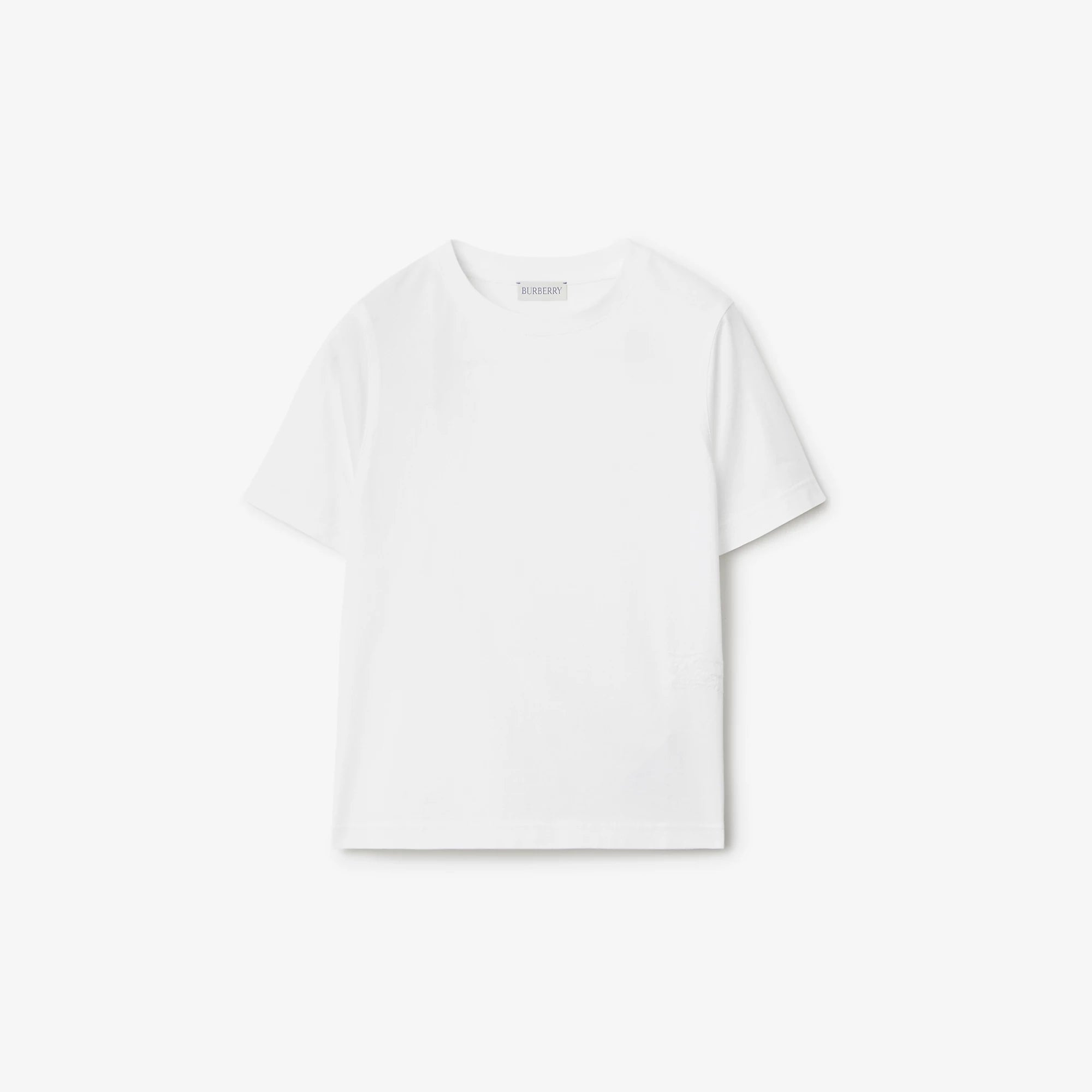 Boys White Cotton T-Shirt