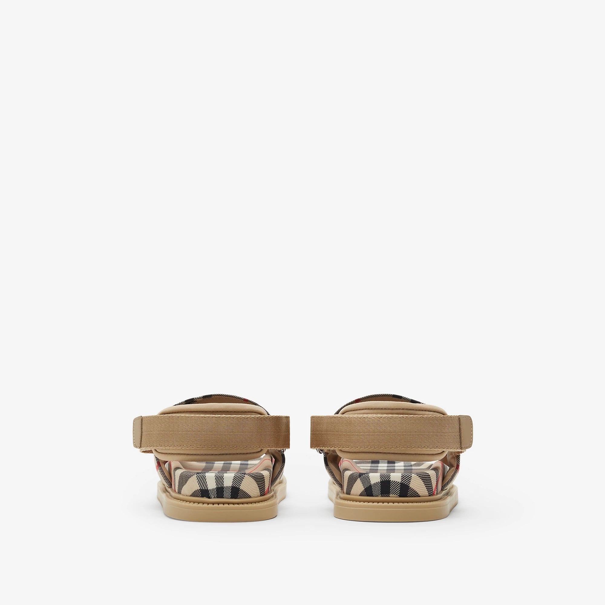 Boys & Girls Beige Check Sandals