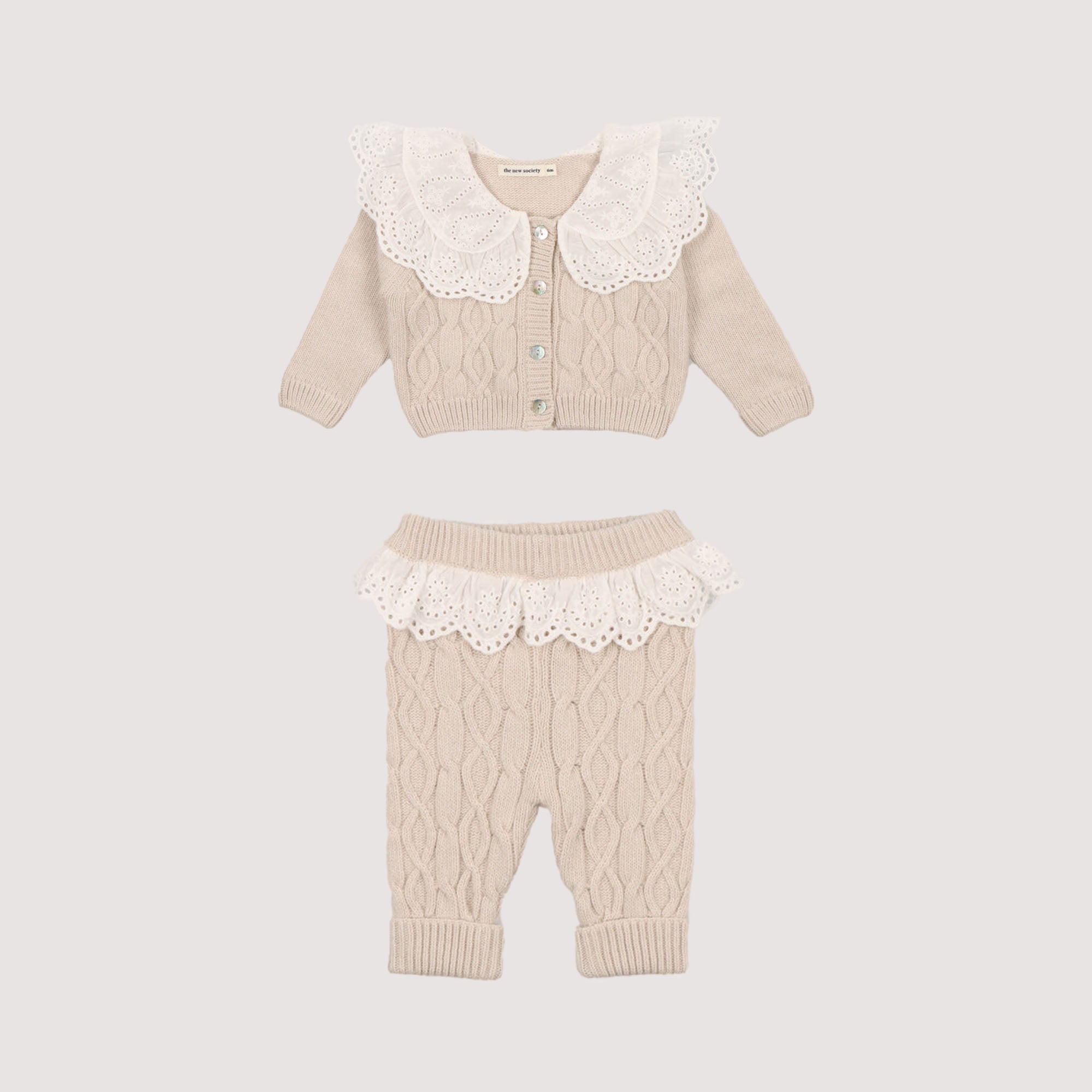 Baby Girls Cream Wool Set