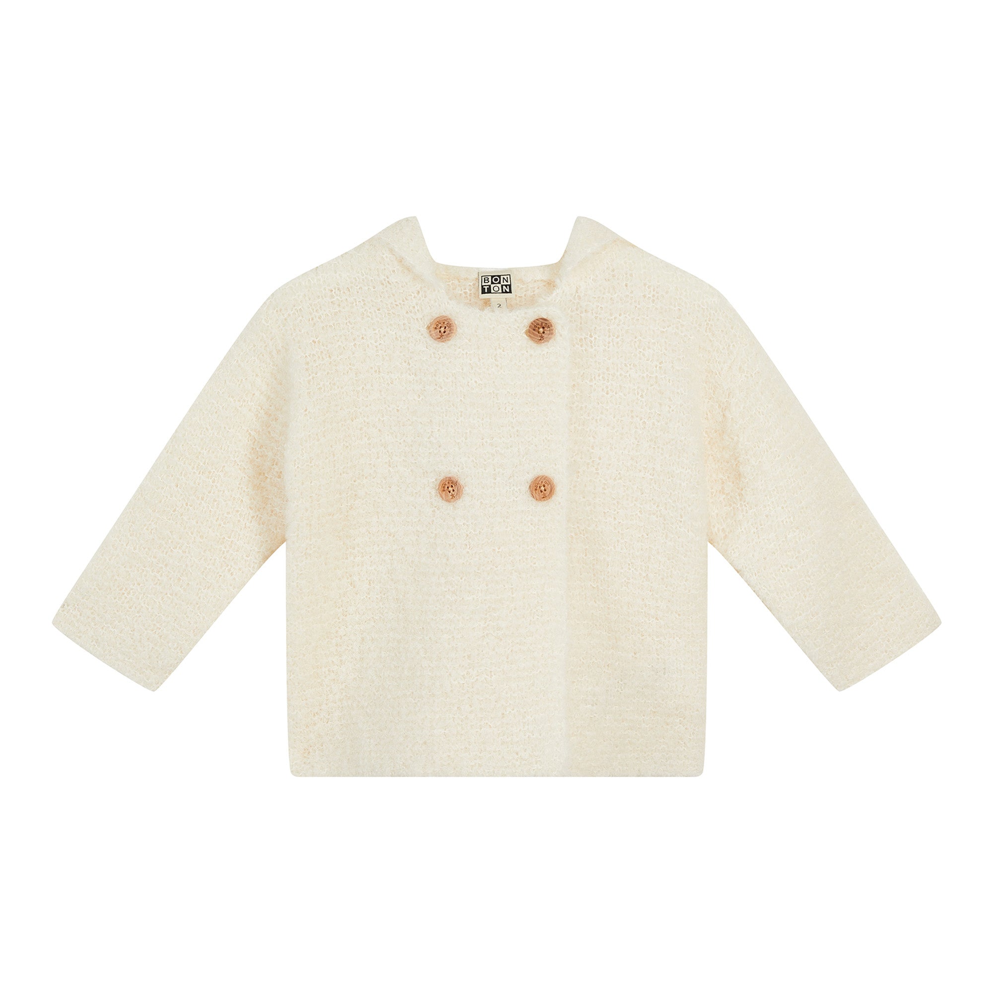 Baby Girls White Alpaca Cardigan