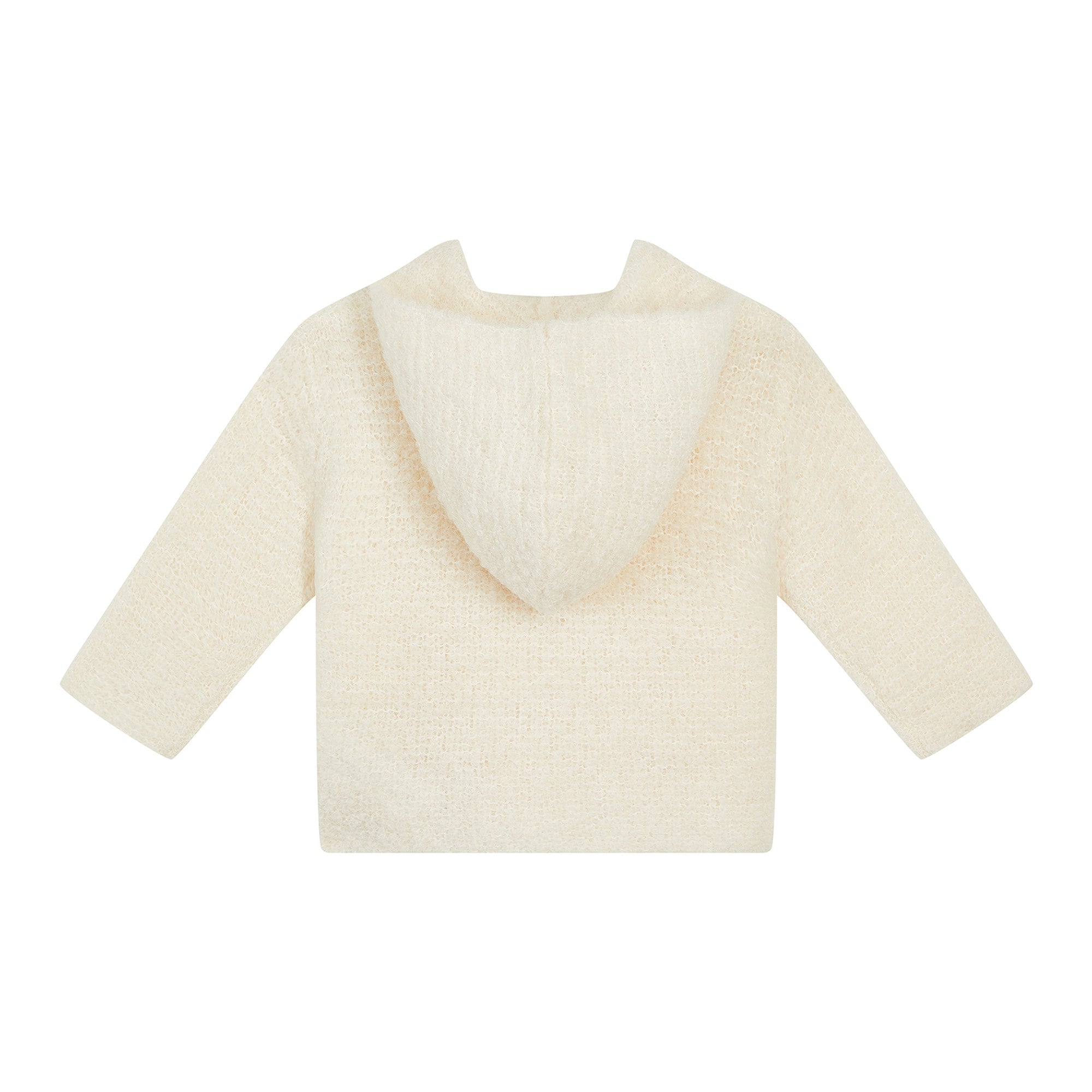 Baby Girls White Alpaca Cardigan