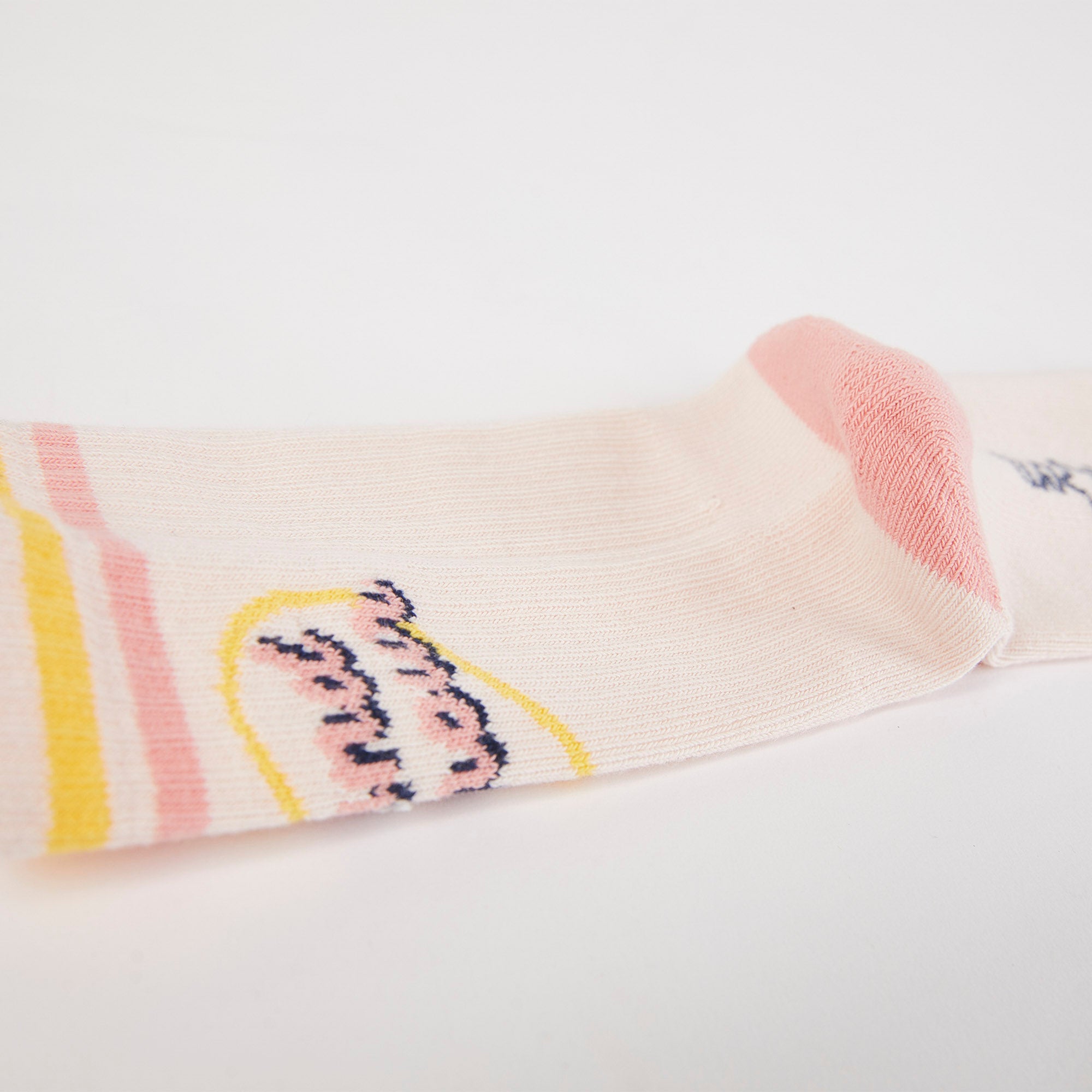 Girls Light Pink Cotton Socks(2 Pack)