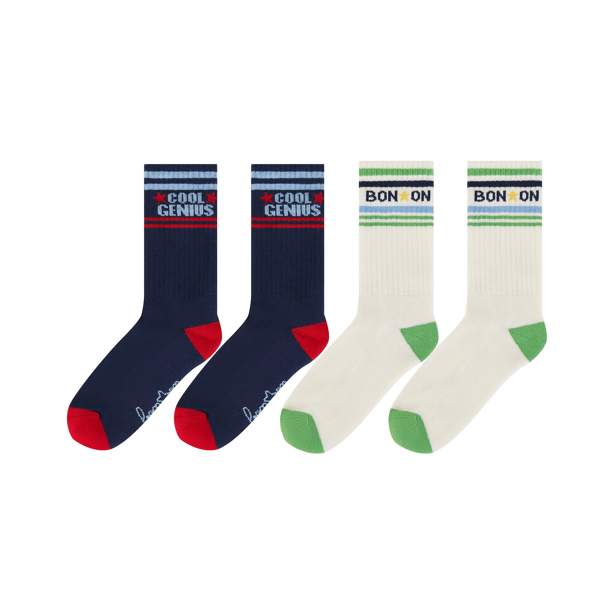 Boys White Cotton Socks(2 Pack)