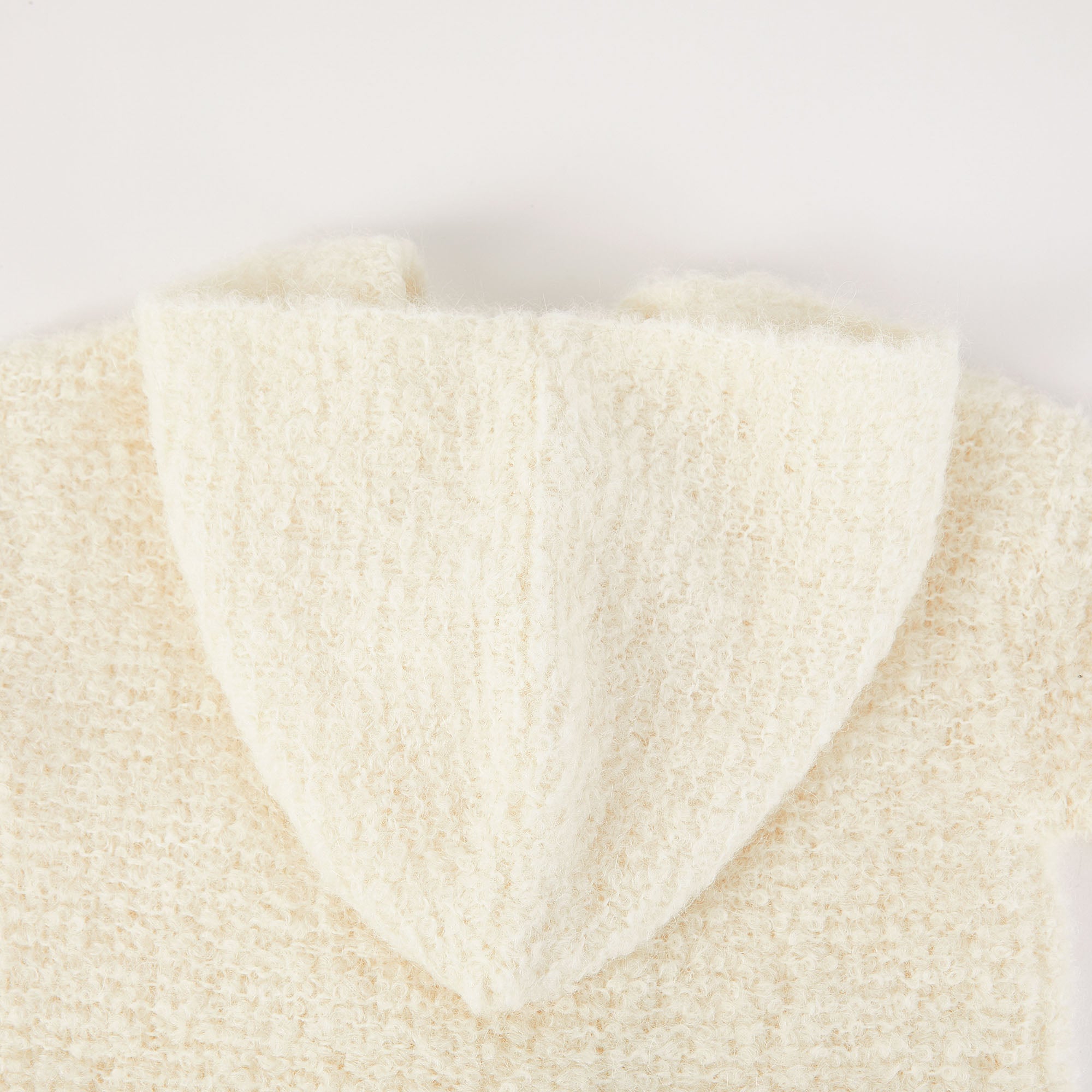 Baby Girls White Alpaca Cardigan