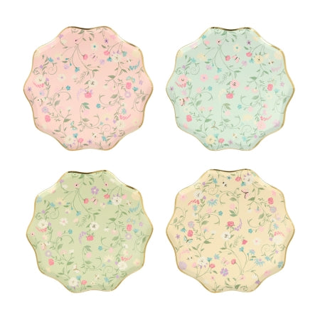 Small Flower Plates(8 Pack)