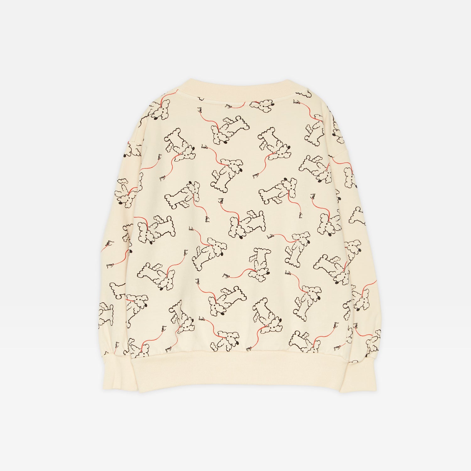 Boys & Girls Beige Printed Cotton Sweatshirt