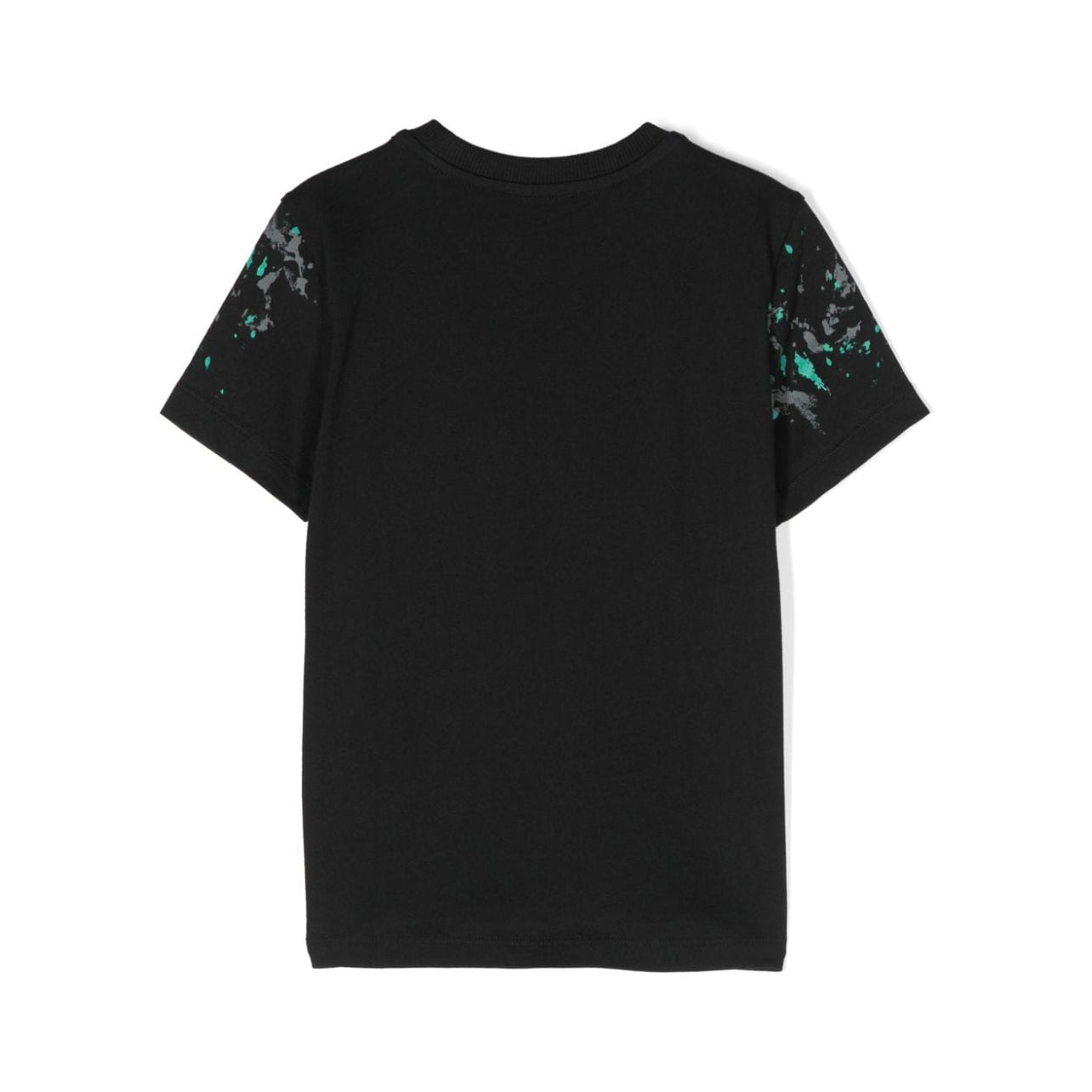 Boys Black Cotton T-Shirt