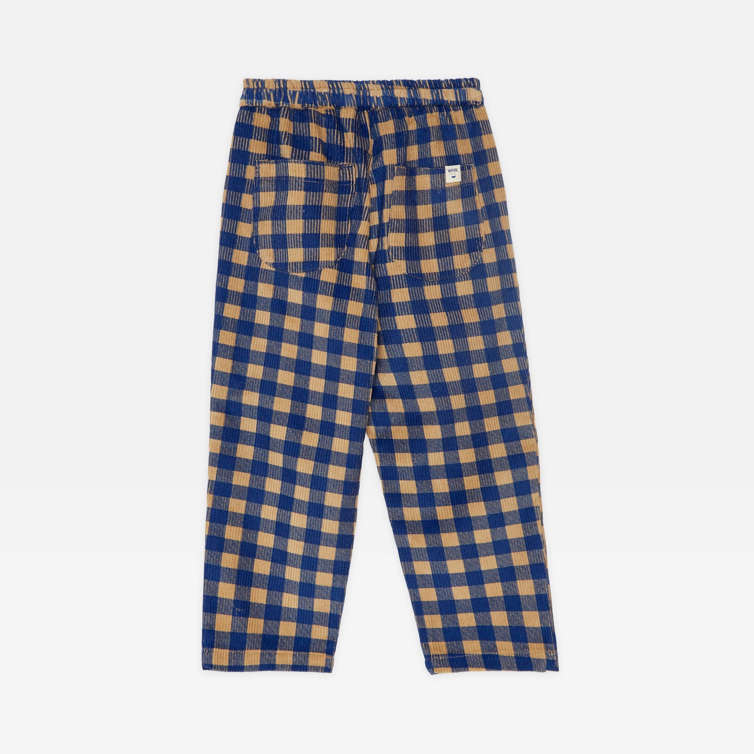 Boys & Girls Blue Check Corduroy Trousers