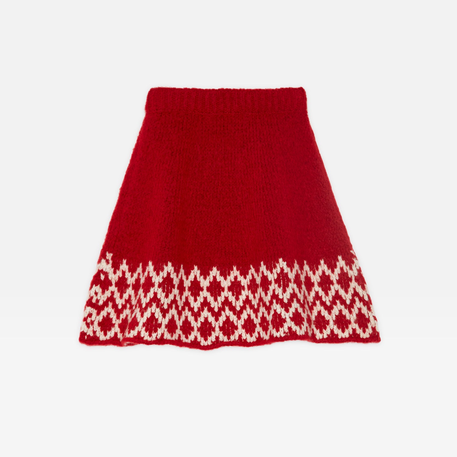 Girls Red Wool Skirt